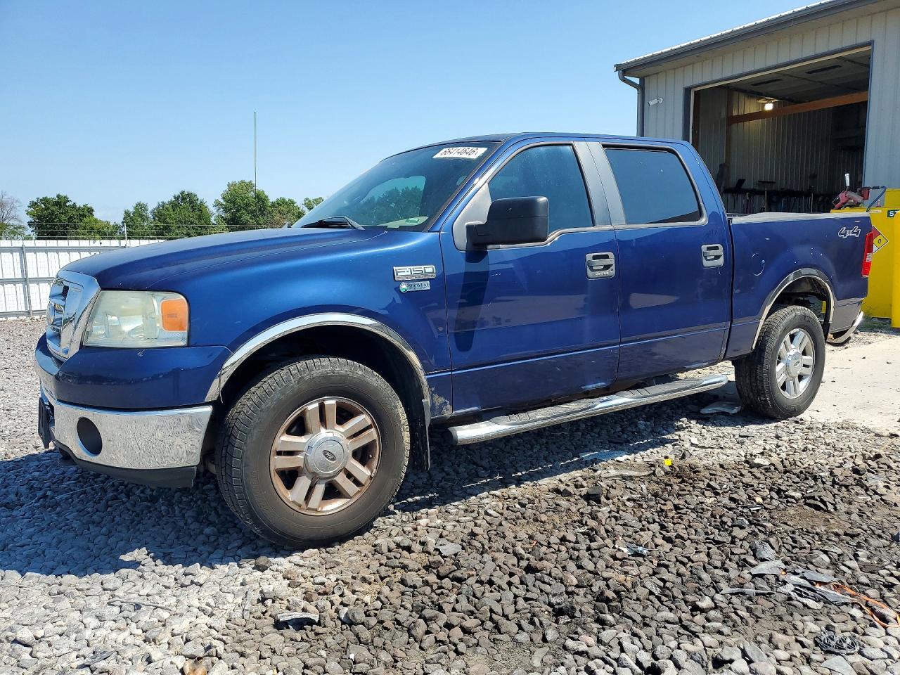 2008 Ford F150 Supercrew Синий vin: 1FTPW14V18KB23718