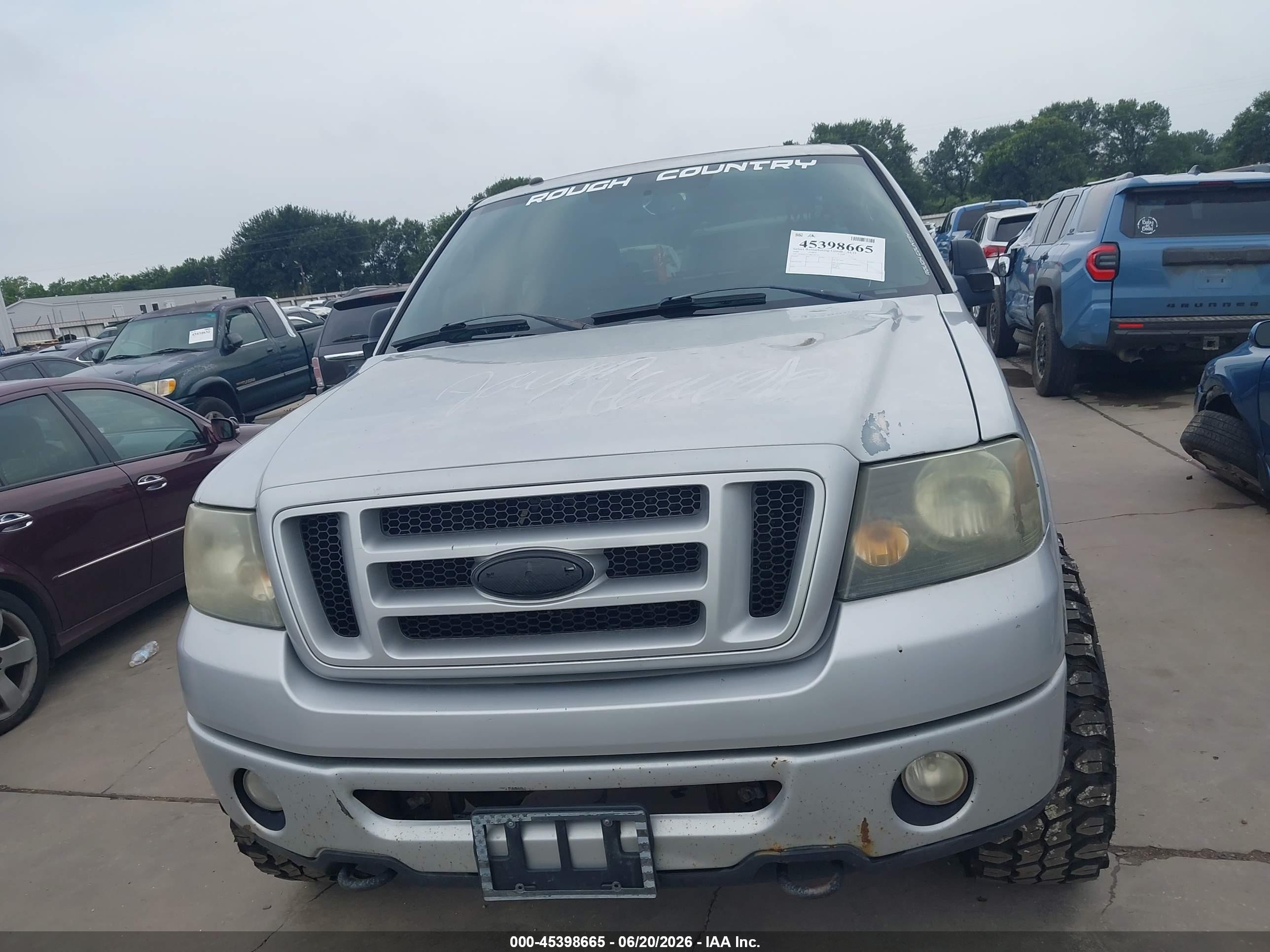 2008 Ford F-150 60th Anniversary/fx4/king Ranch/lariat/xlt Silver vin: 1FTPW14V18KC58116
