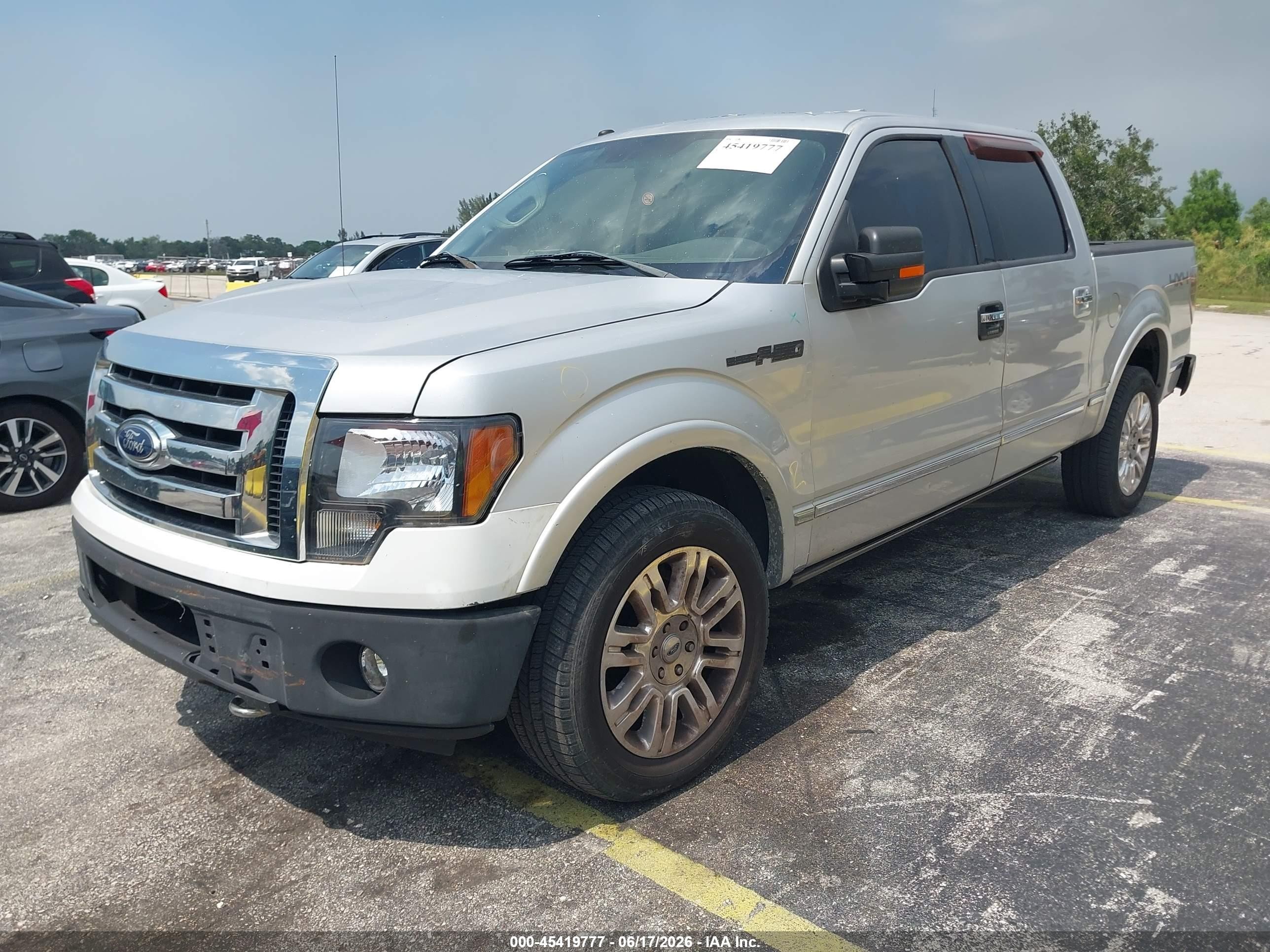 2009 Ford F-150 Silver vin: 1FTPW14V19FA97972