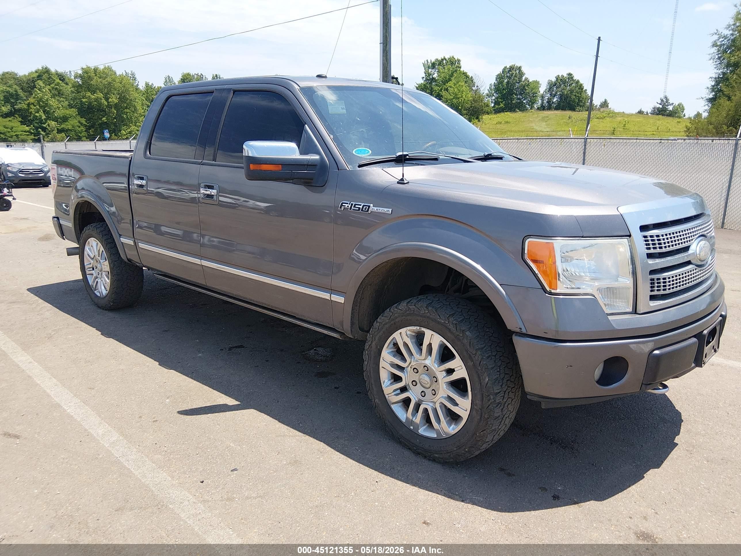 2009 Ford F-150 Fx4/king Ranch/lariat/platinum/xl/xlt Gray vin: 1FTPW14V19FA99317