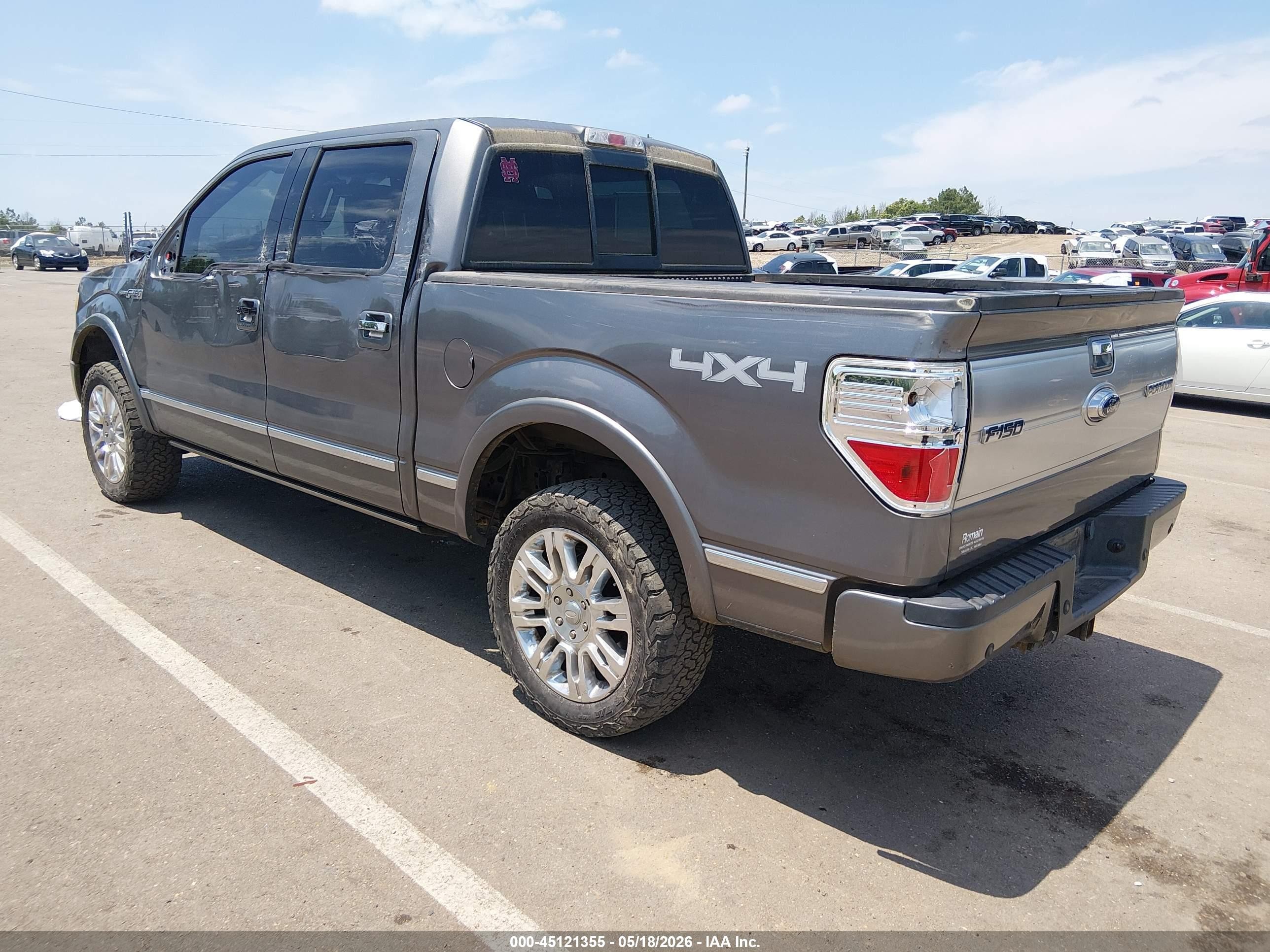 2009 Ford F-150 Fx4/king Ranch/lariat/platinum/xl/xlt Gray vin: 1FTPW14V19FA99317