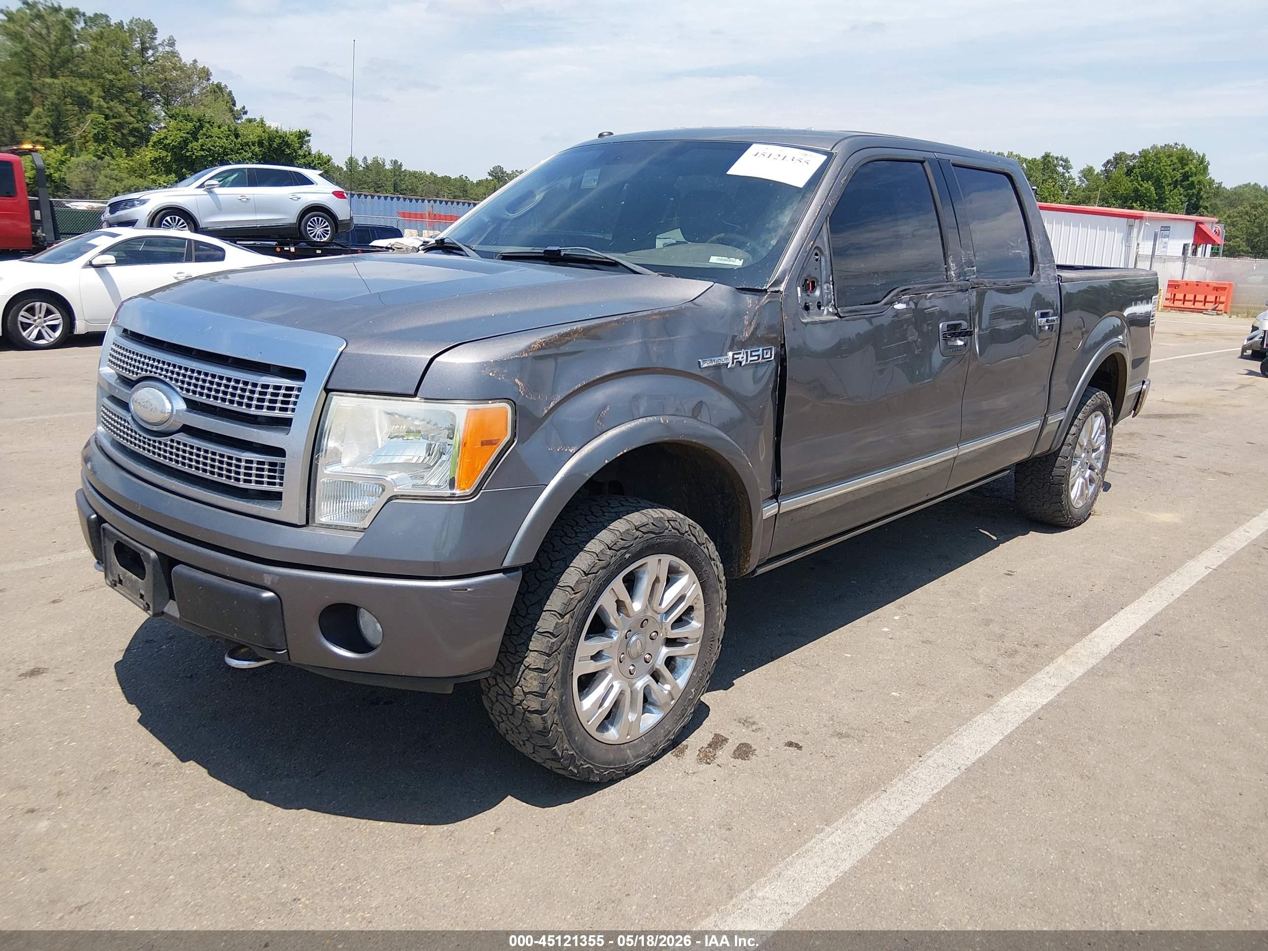 2009 Ford F-150 Fx4/king Ranch/lariat/platinum/xl/xlt Gray vin: 1FTPW14V19FA99317