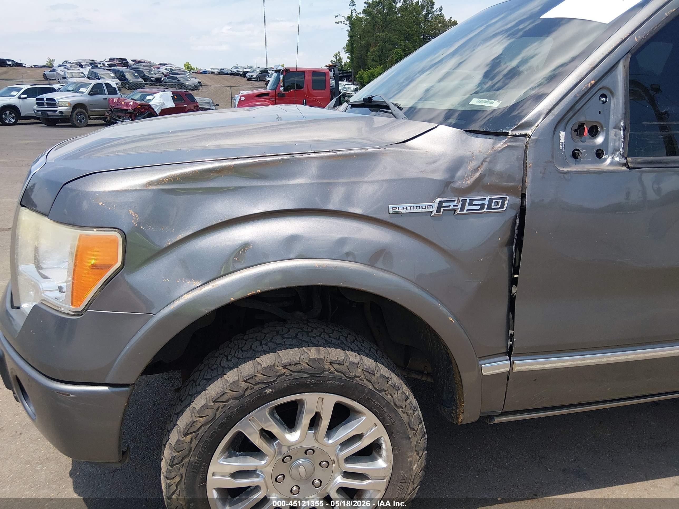2009 Ford F-150 Fx4/king Ranch/lariat/platinum/xl/xlt Gray vin: 1FTPW14V19FA99317