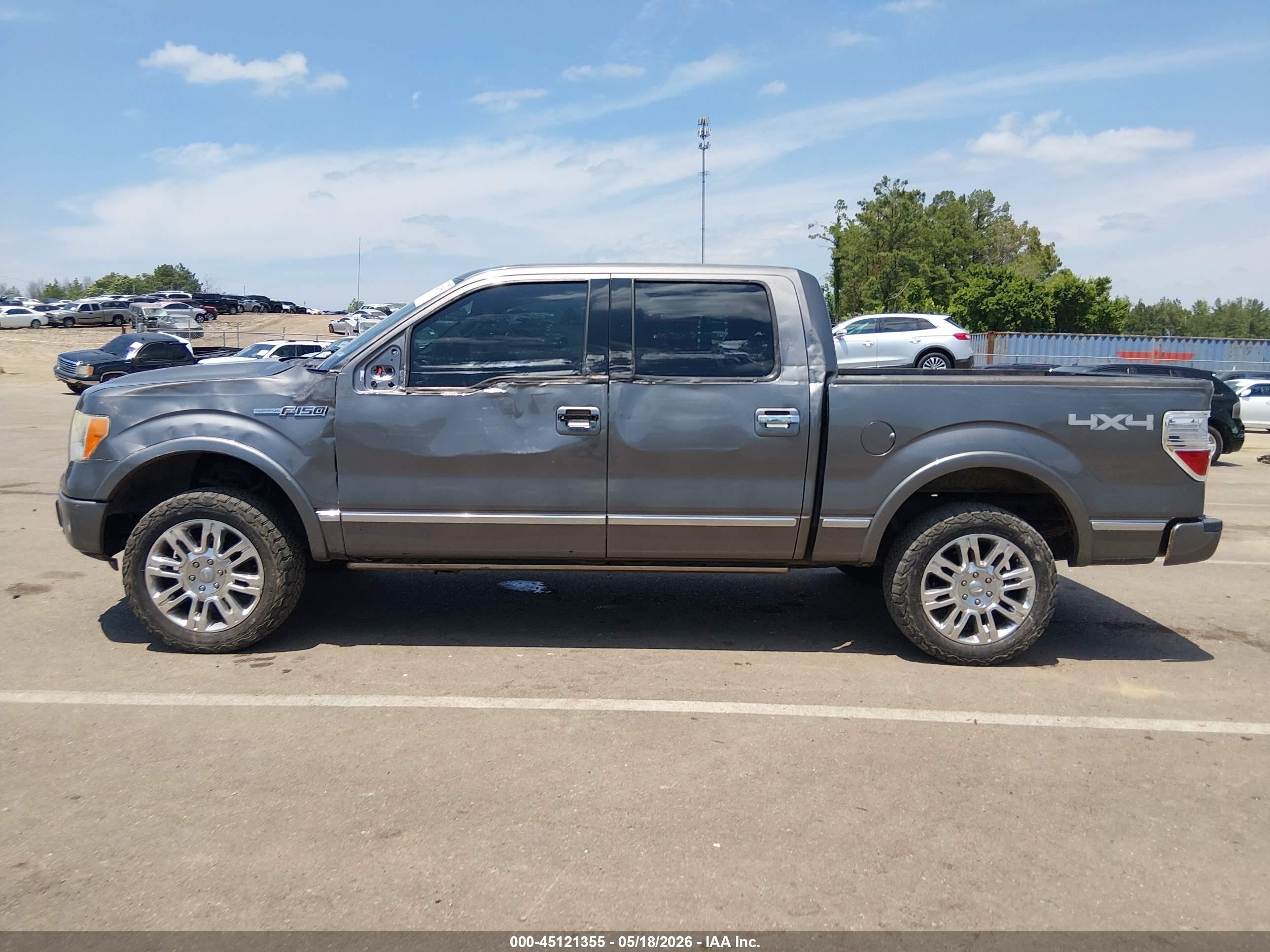 2009 Ford F-150 Fx4/king Ranch/lariat/platinum/xl/xlt Gray vin: 1FTPW14V19FA99317