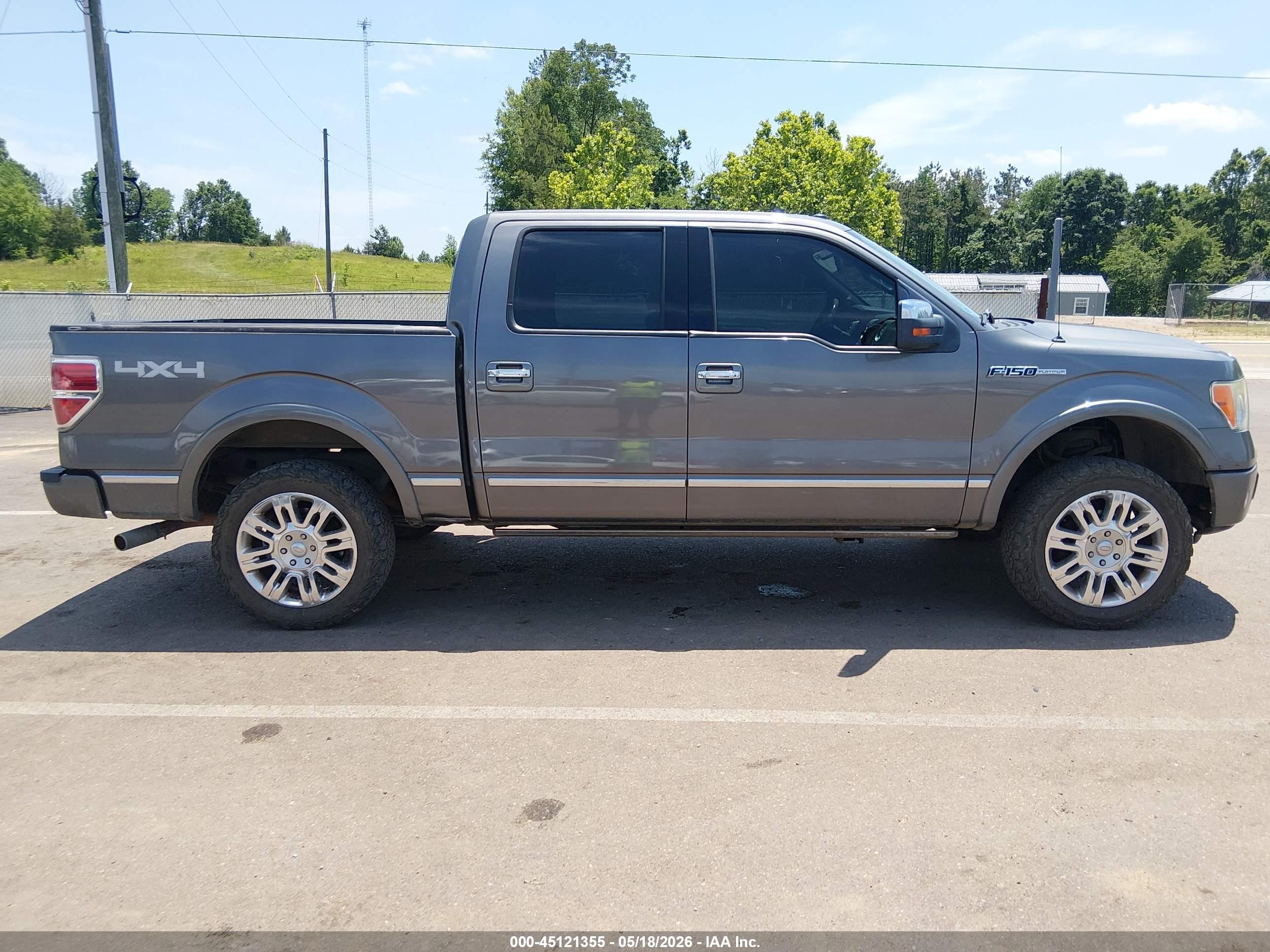 2009 Ford F-150 Fx4/king Ranch/lariat/platinum/xl/xlt Gray vin: 1FTPW14V19FA99317