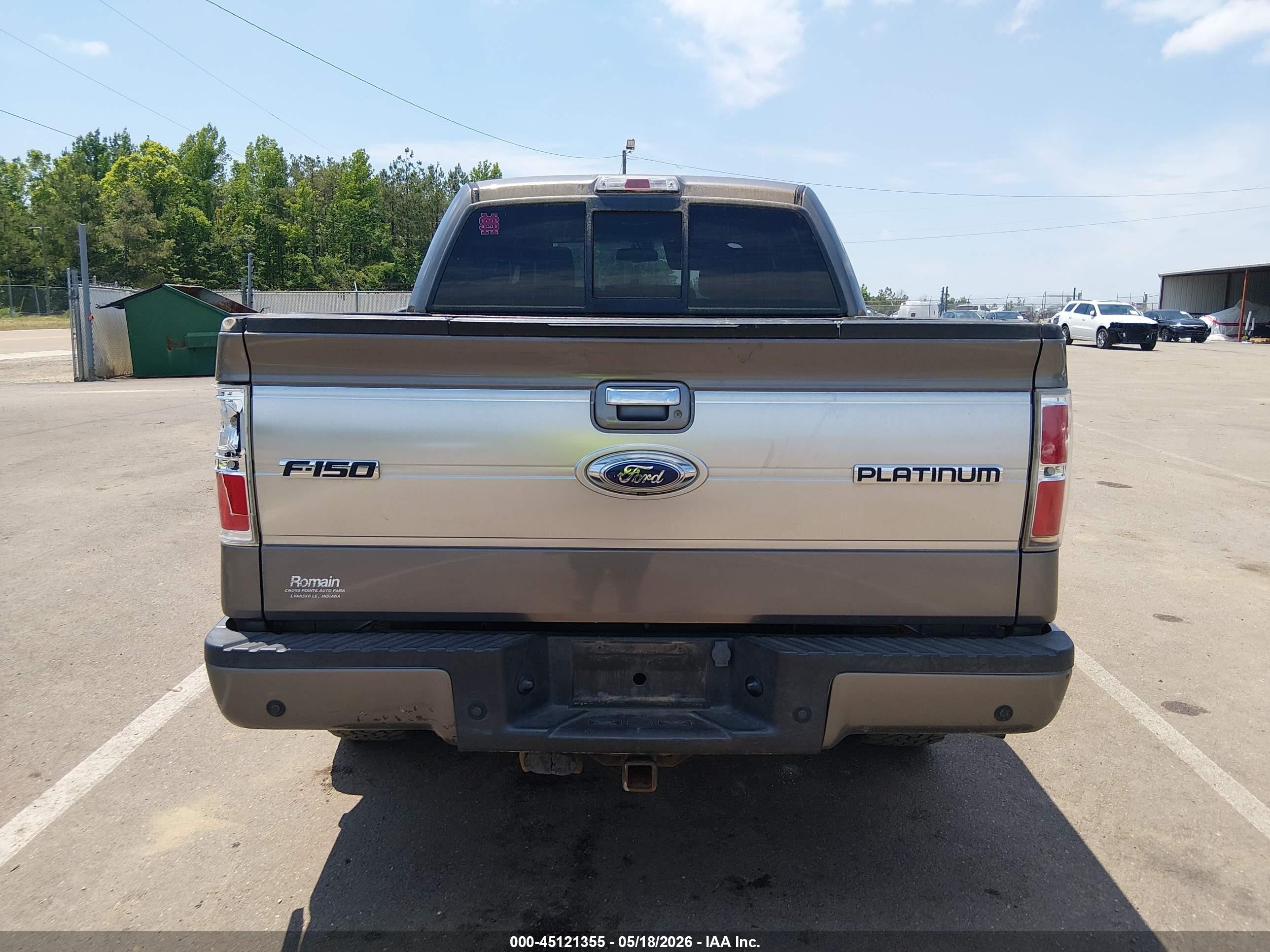 2009 Ford F-150 Fx4/king Ranch/lariat/platinum/xl/xlt Gray vin: 1FTPW14V19FA99317