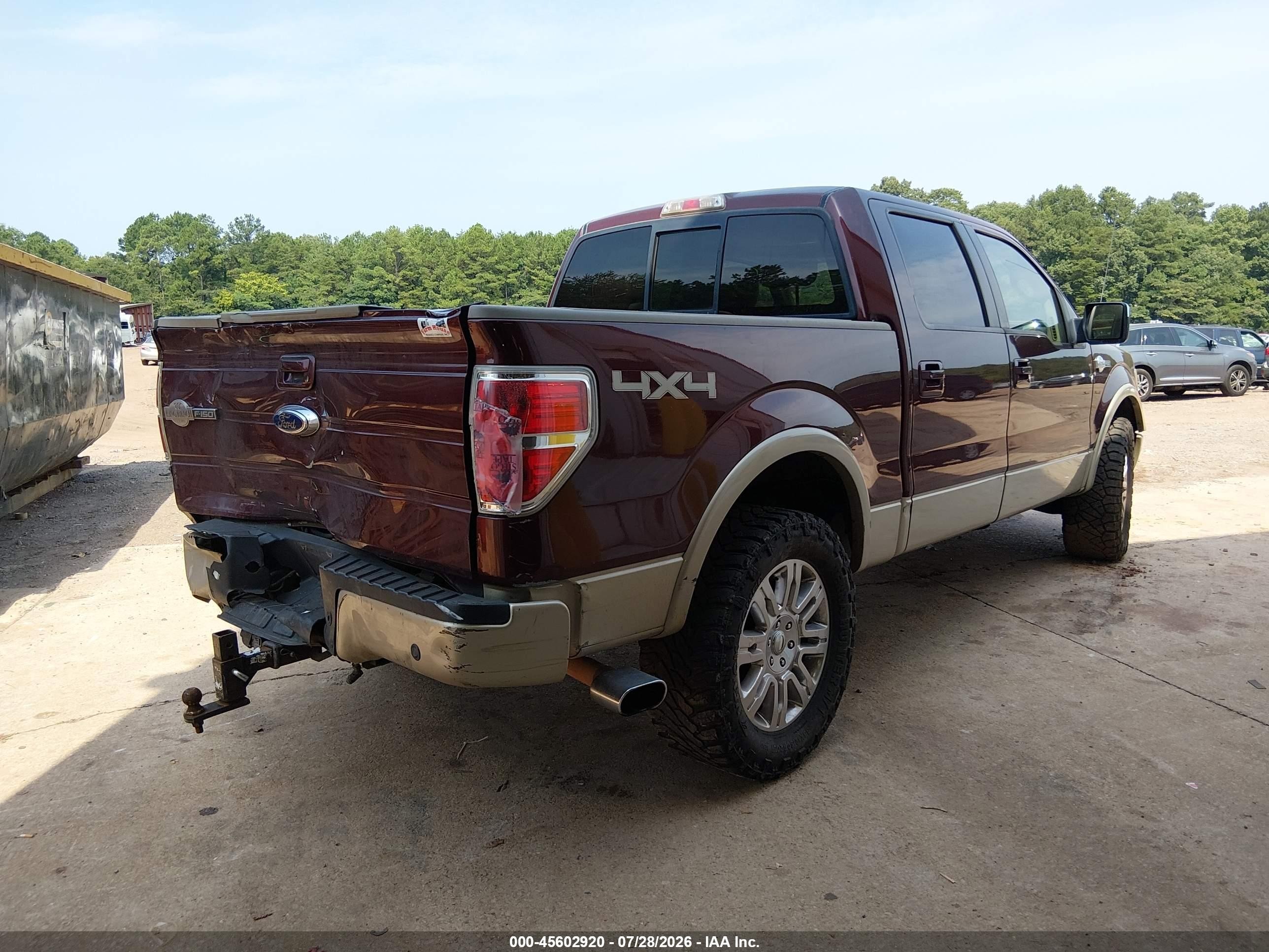 2009 Ford F-150 Fx4/king Ranch/lariat/platinum/xl/xlt Red vin: 1FTPW14V19KA62131