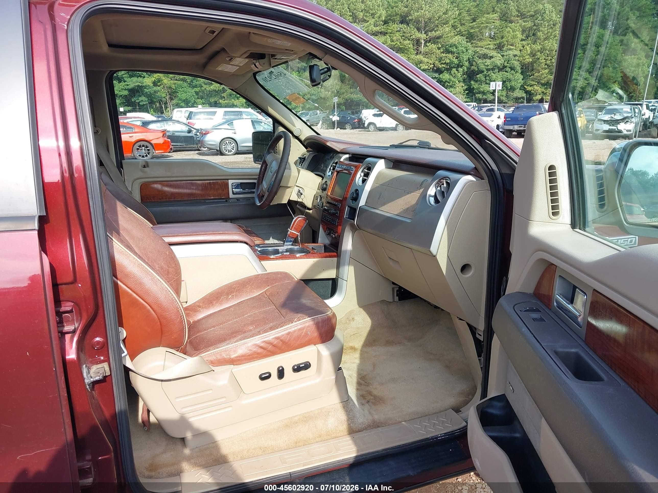 2009 Ford F-150 Fx4/king Ranch/lariat/platinum/xl/xlt Red vin: 1FTPW14V19KA62131