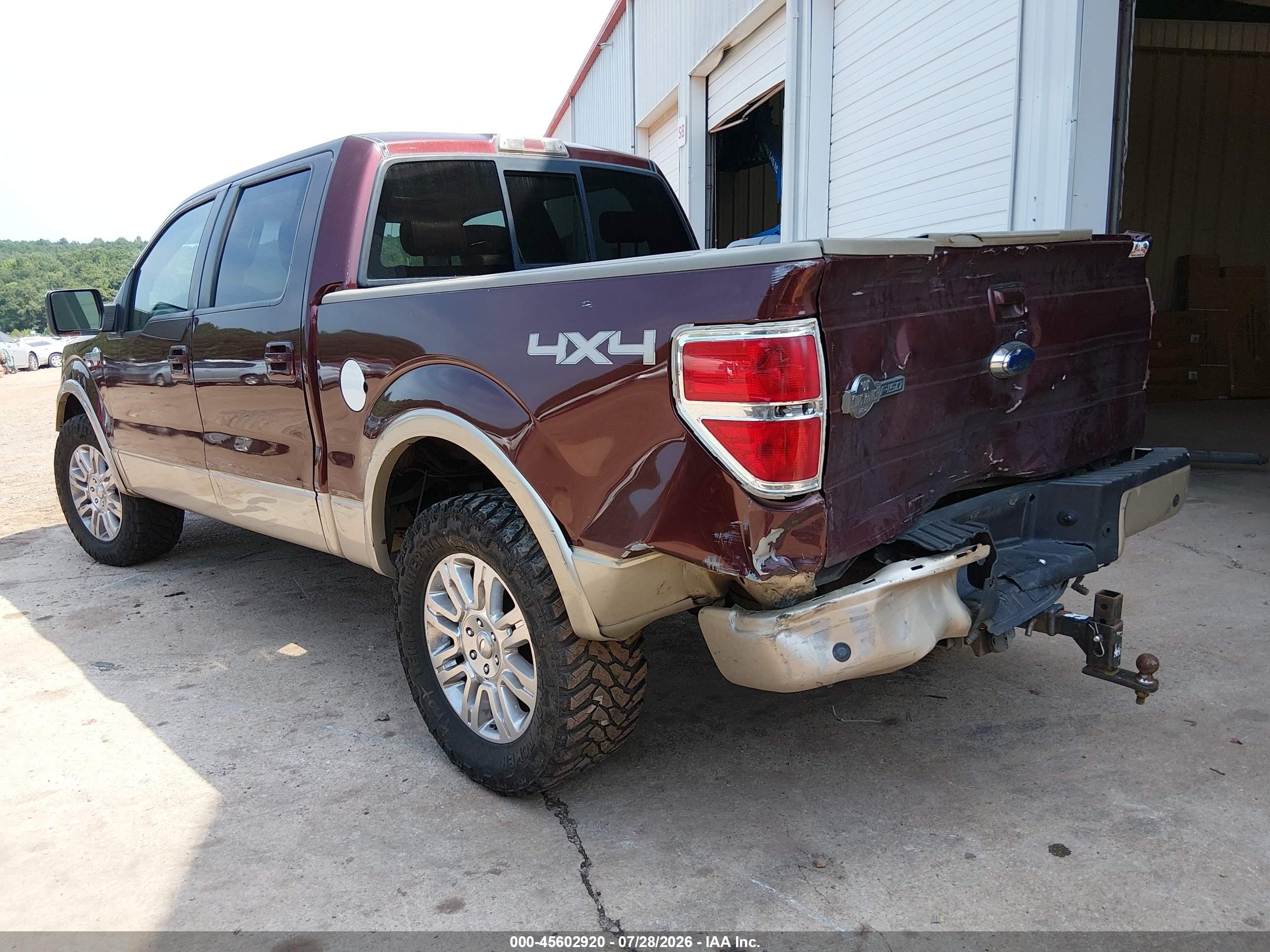 2009 Ford F-150 Fx4/king Ranch/lariat/platinum/xl/xlt Red vin: 1FTPW14V19KA62131