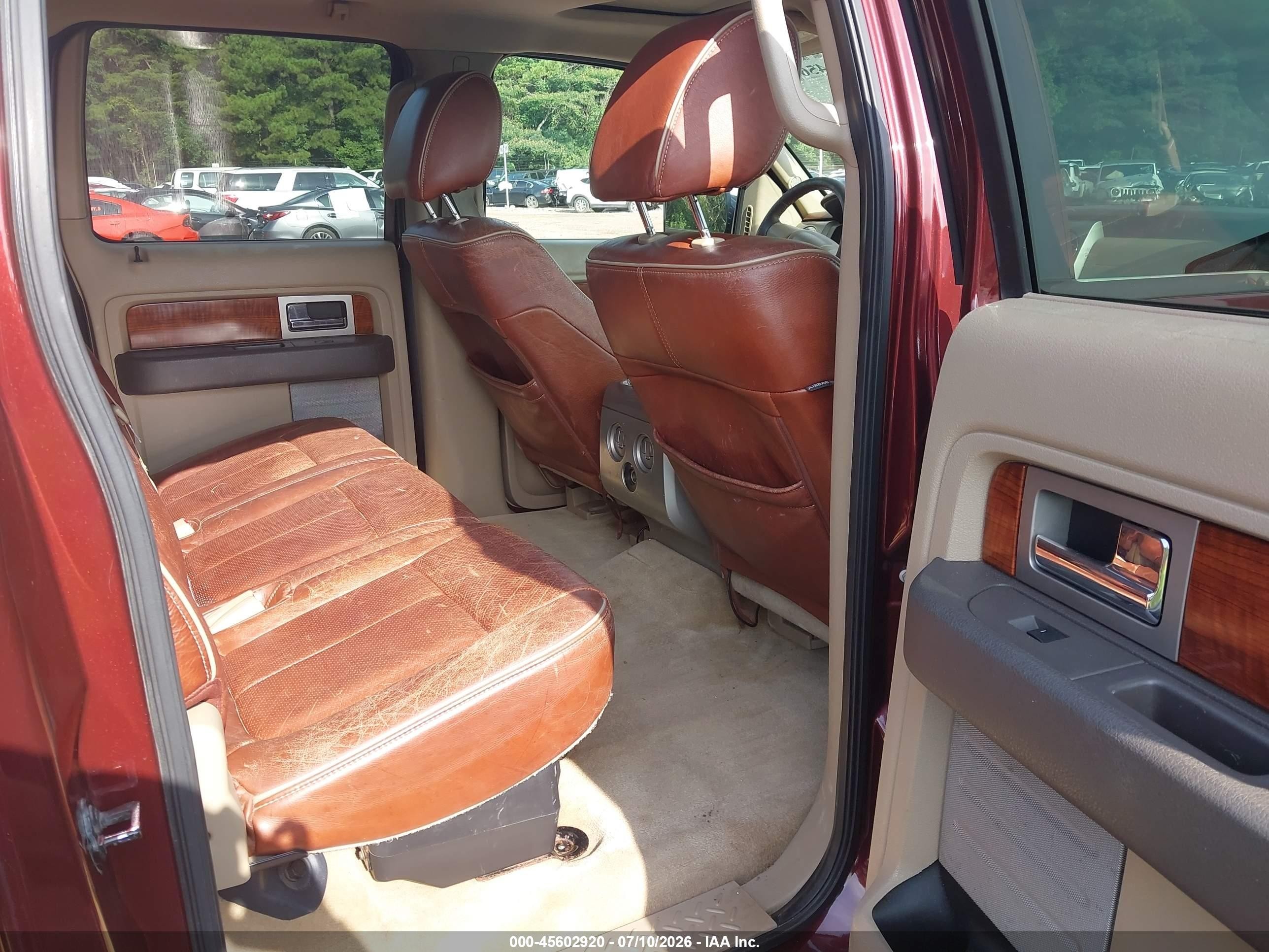 2009 Ford F-150 Fx4/king Ranch/lariat/platinum/xl/xlt Red vin: 1FTPW14V19KA62131