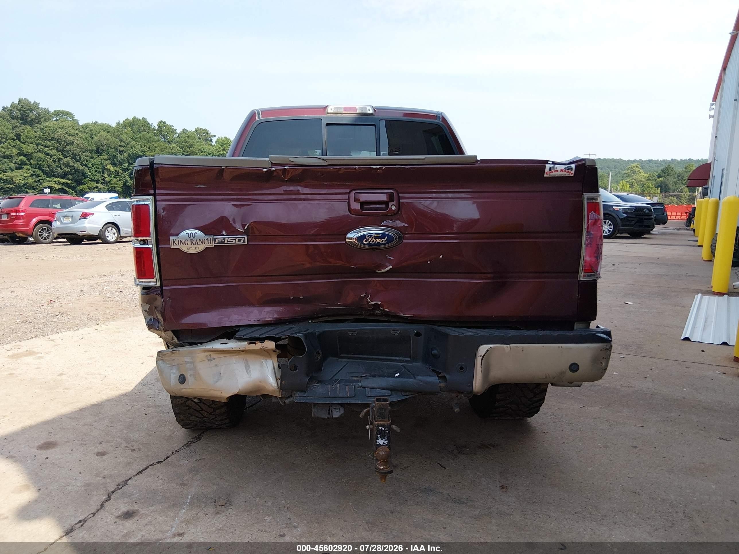 2009 Ford F-150 Fx4/king Ranch/lariat/platinum/xl/xlt Red vin: 1FTPW14V19KA62131