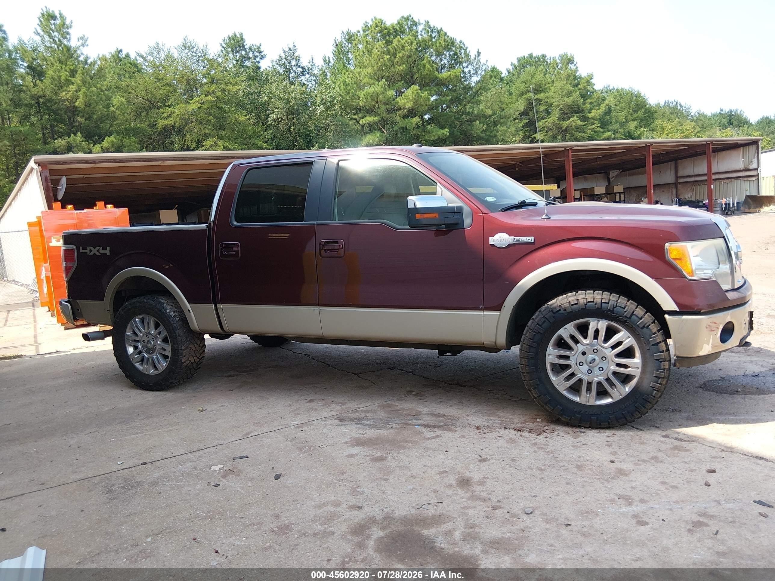 2009 Ford F-150 Fx4/king Ranch/lariat/platinum/xl/xlt Red vin: 1FTPW14V19KA62131