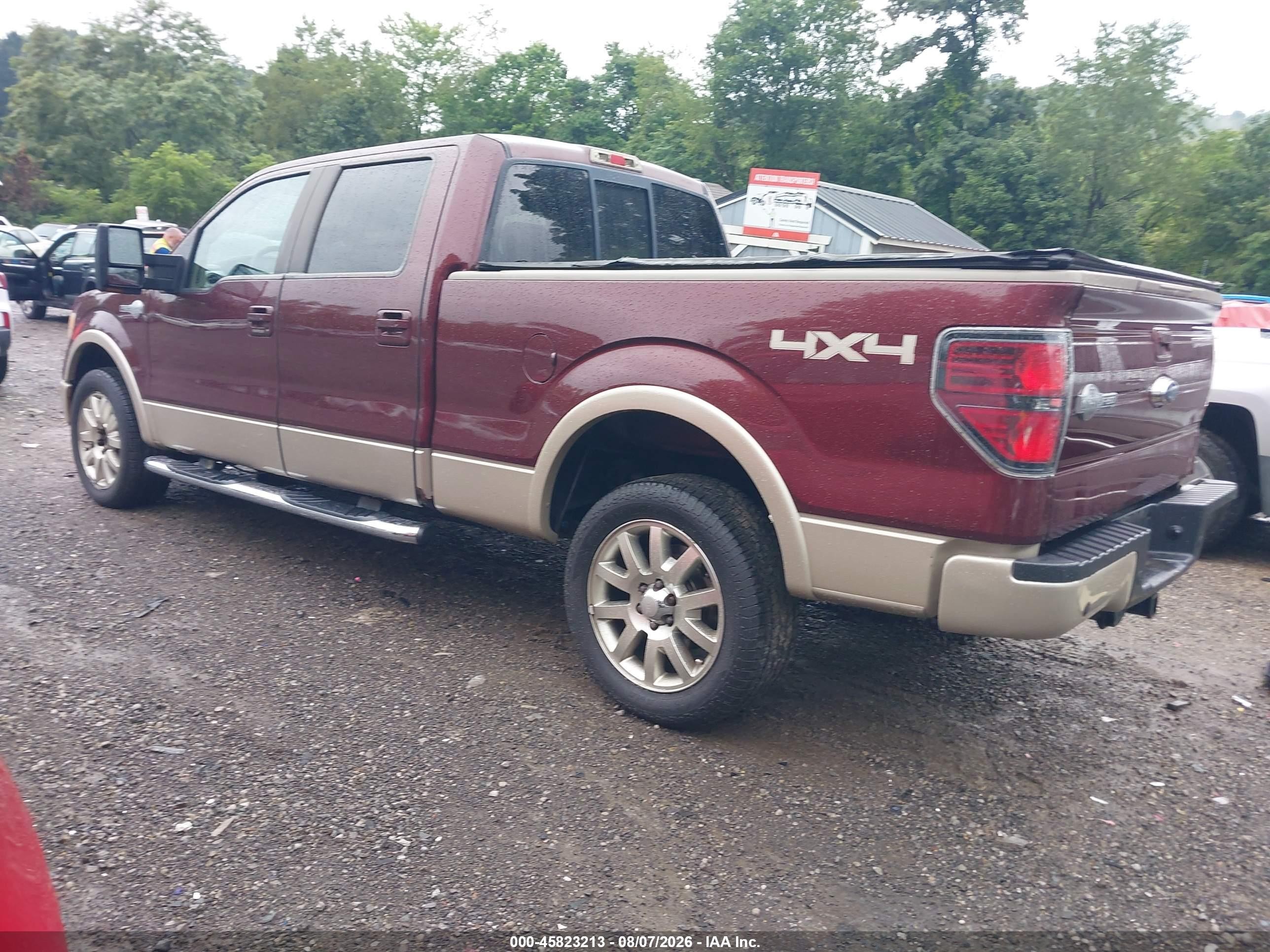 2009 Ford F-150 Fx4/king Ranch/lariat/platinum/xl/xlt Maroon vin: 1FTPW14V19KB82771