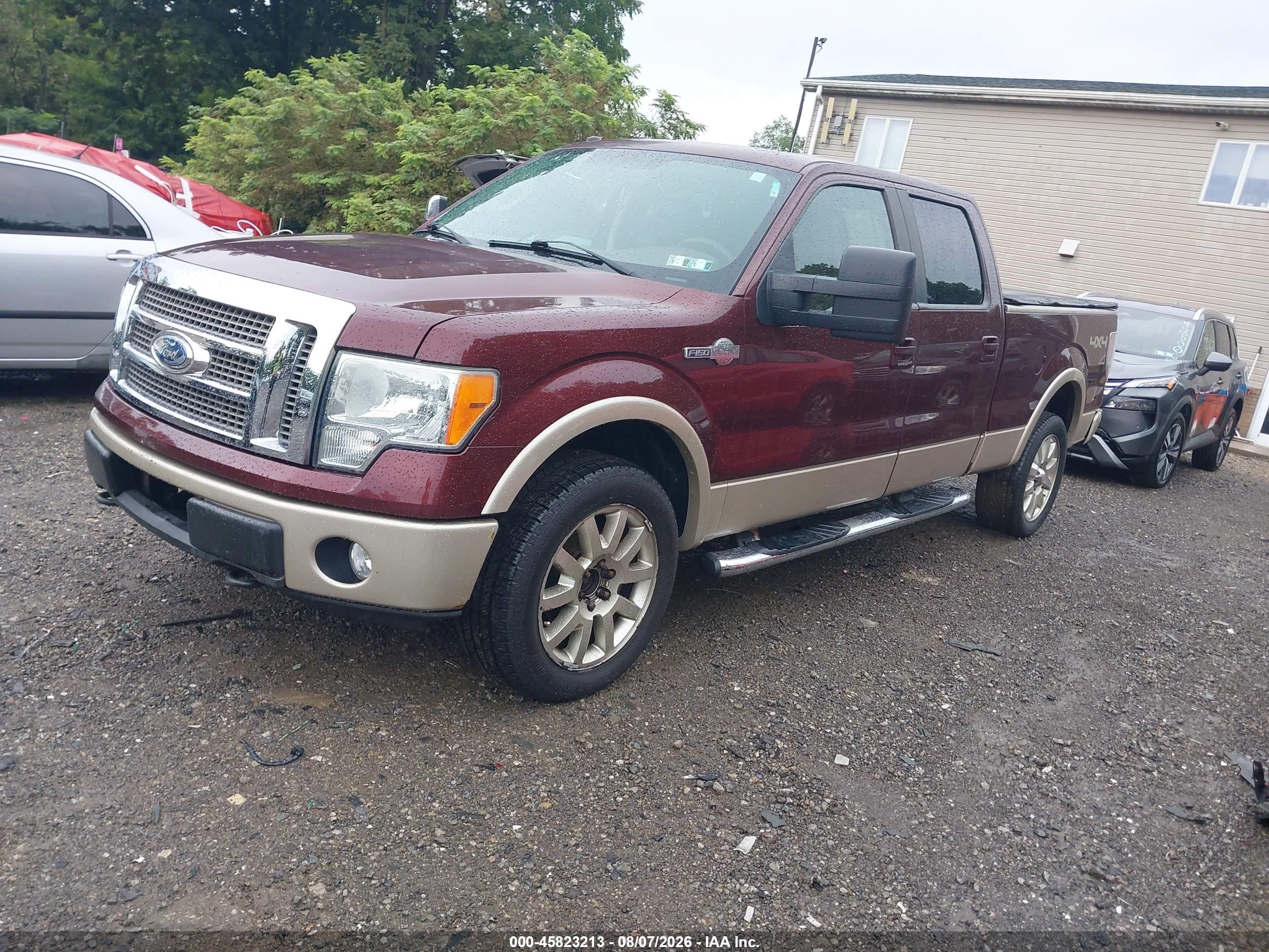 2009 Ford F-150 Fx4/king Ranch/lariat/platinum/xl/xlt Maroon vin: 1FTPW14V19KB82771