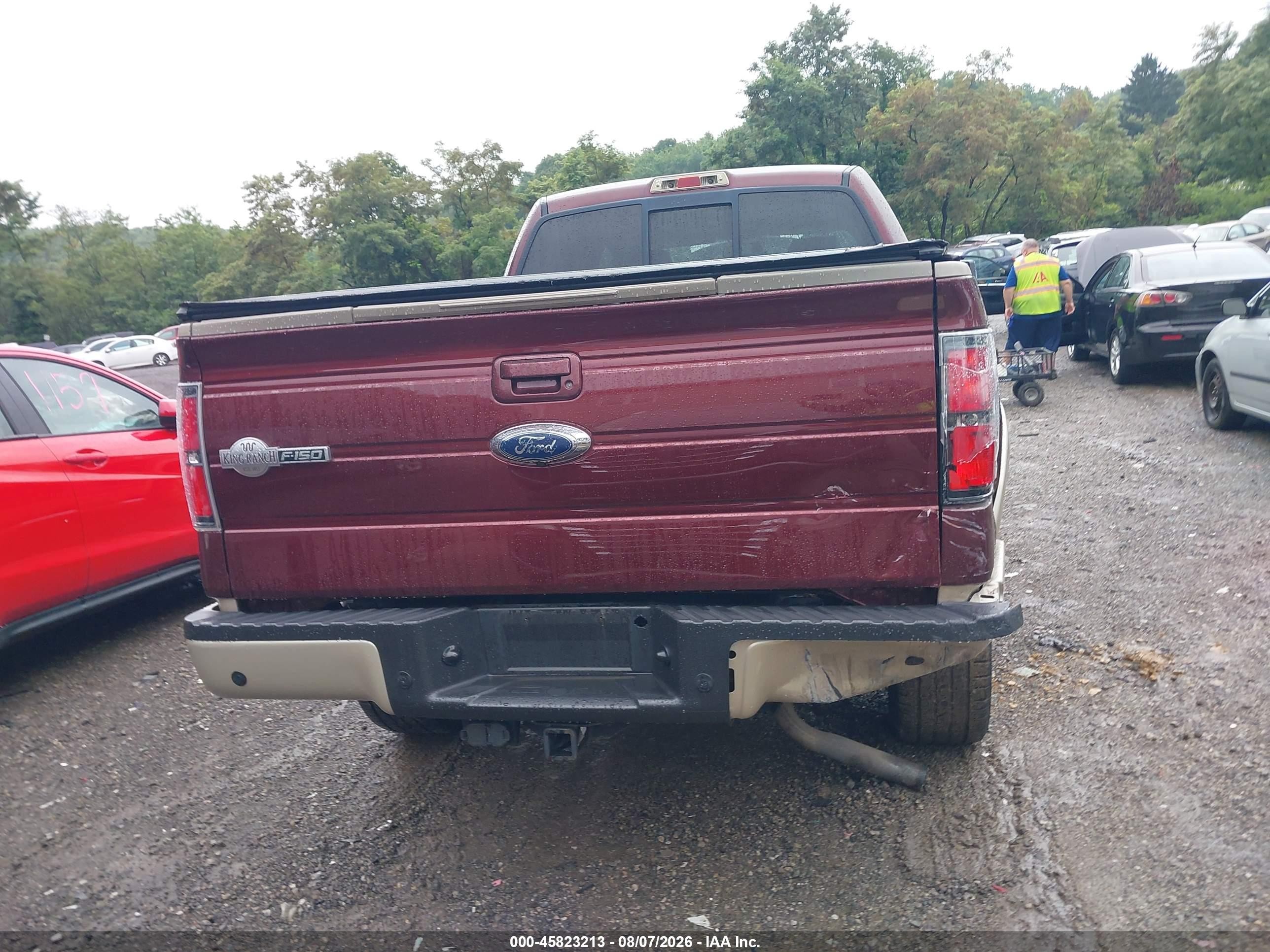2009 Ford F-150 Fx4/king Ranch/lariat/platinum/xl/xlt Maroon vin: 1FTPW14V19KB82771