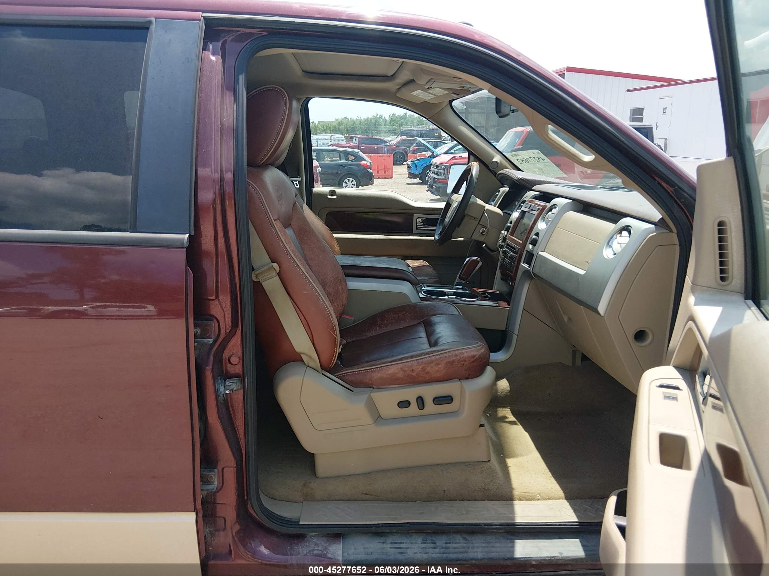 2009 Ford F-150 Fx4/king Ranch/lariat/platinum/xl/xlt Maroon vin: 1FTPW14V19KB98954