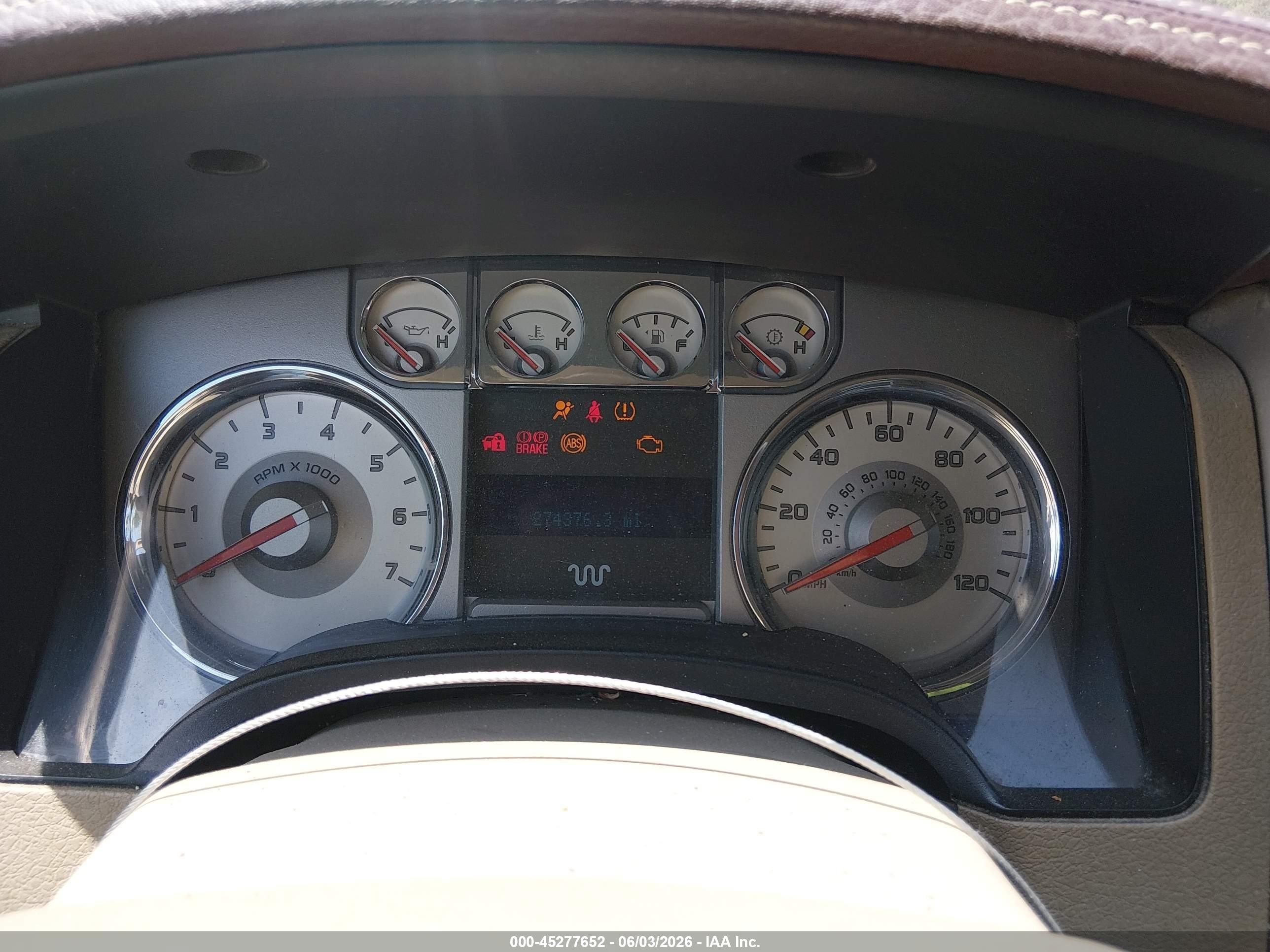 2009 Ford F-150 Fx4/king Ranch/lariat/platinum/xl/xlt Maroon vin: 1FTPW14V19KB98954