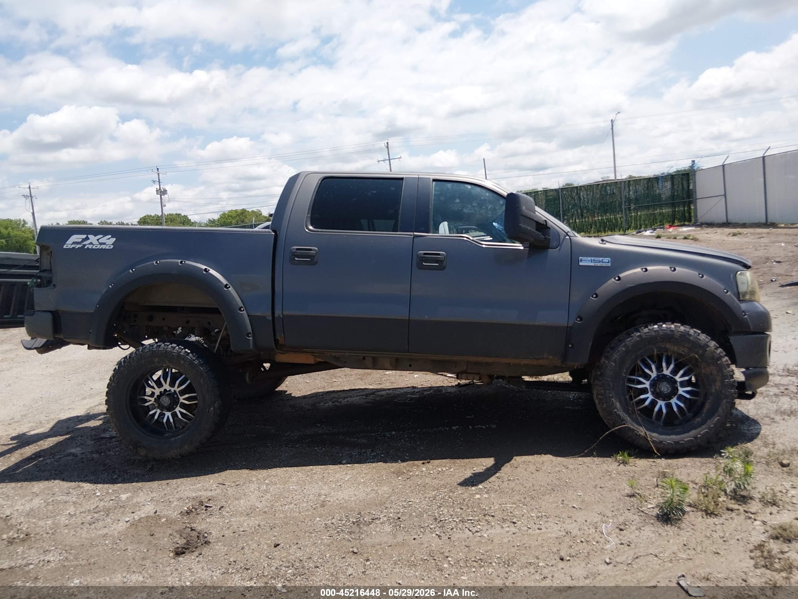 2006 Ford F-150 Fx4/lariat/xlt Gray vin: 1FTPW14V26FB50223