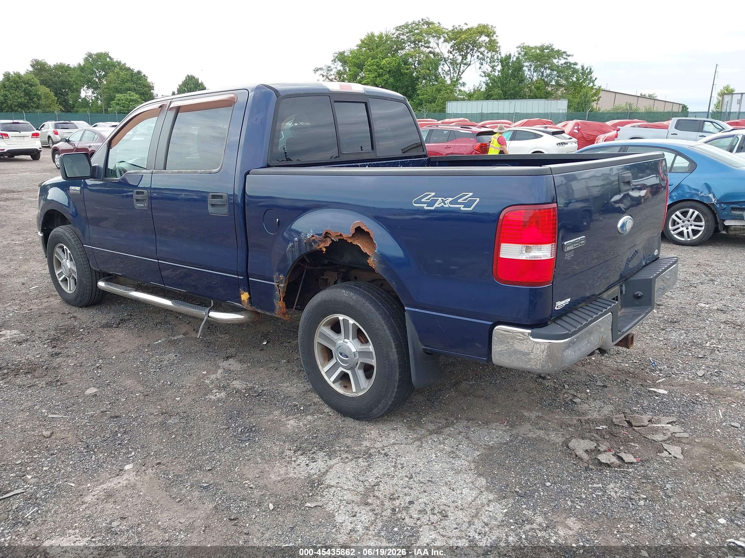 2007 Ford F-150 Fx4/lariat/xlt Blue vin: 1FTPW14V27FA05216