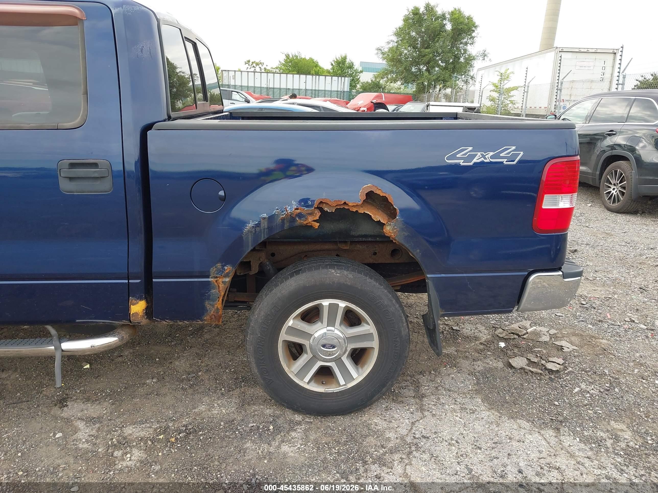 2007 Ford F-150 Fx4/lariat/xlt Blue vin: 1FTPW14V27FA05216