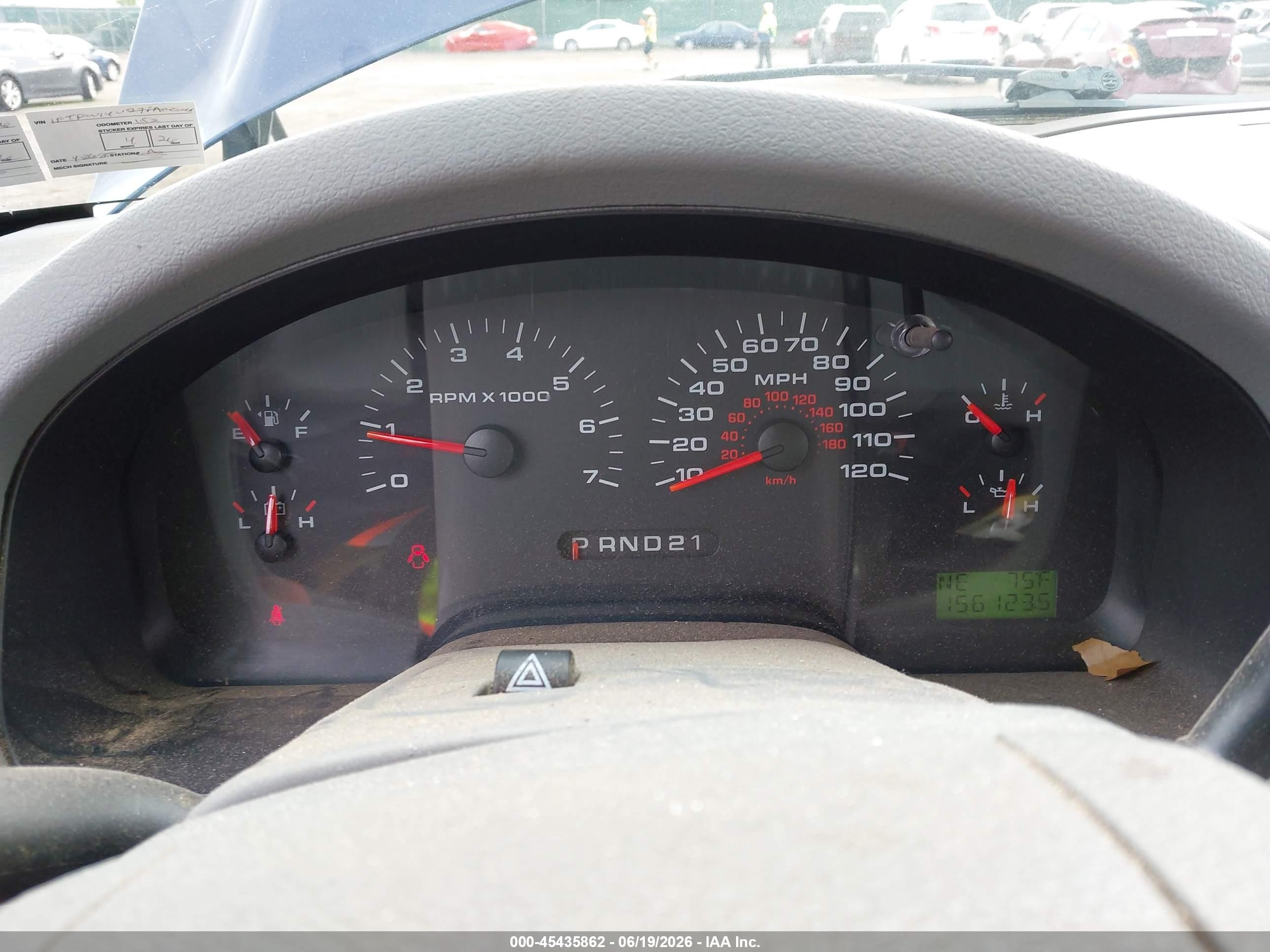 2007 Ford F-150 Fx4/lariat/xlt Blue vin: 1FTPW14V27FA05216