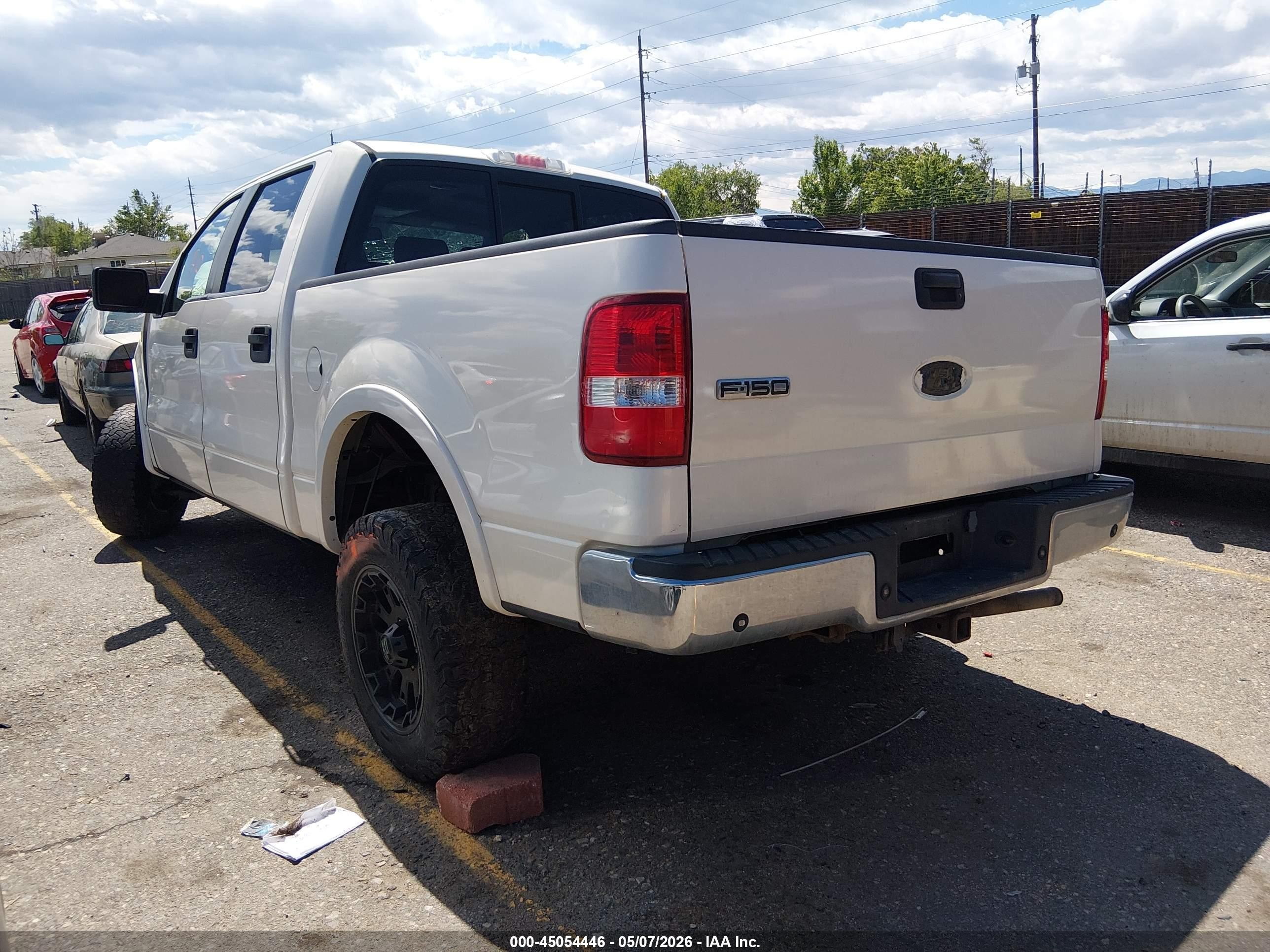 2007 Ford F-150 Fx4/lariat/xlt White vin: 1FTPW14V27FA78800