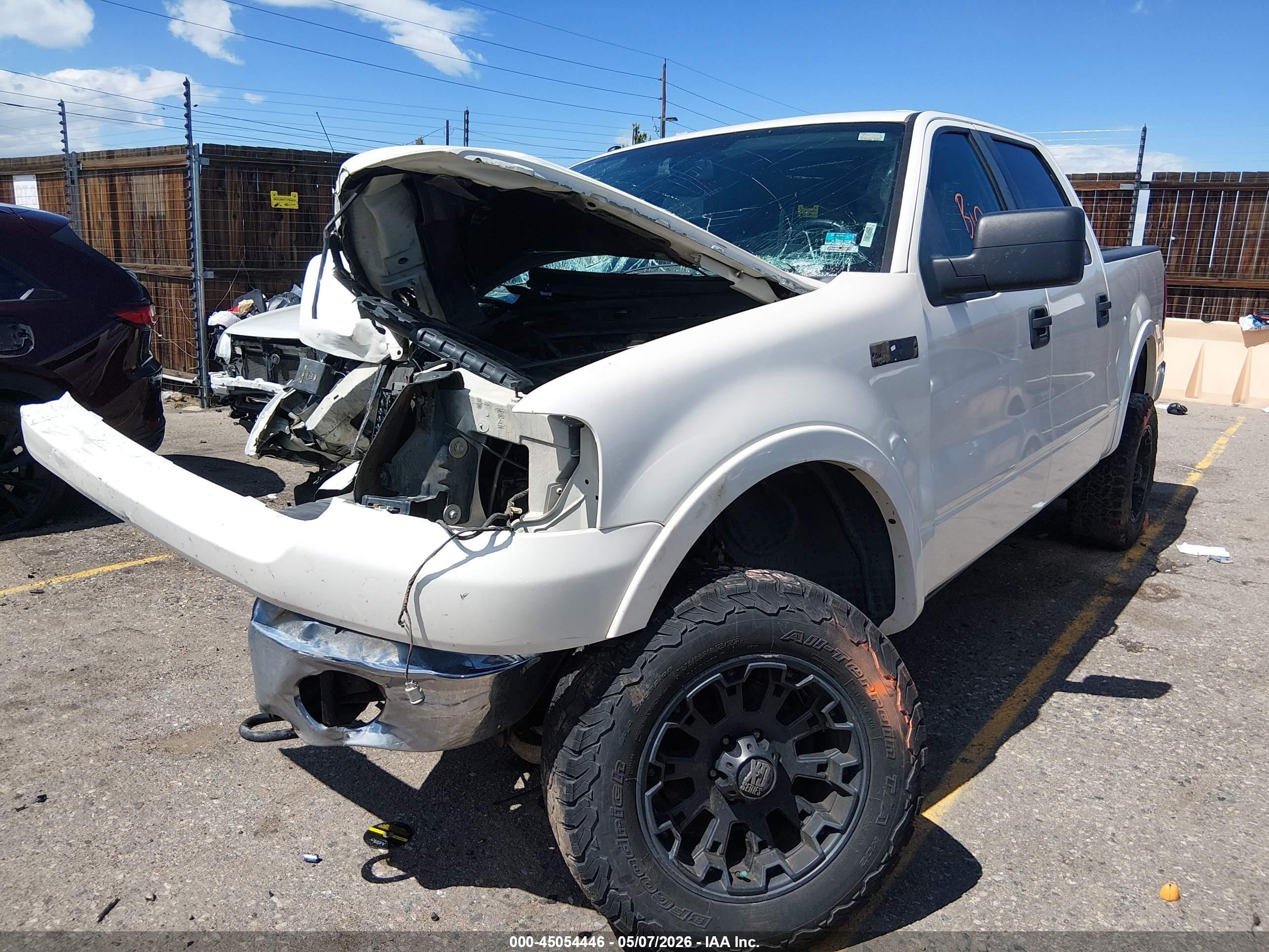 2007 Ford F-150 Fx4/lariat/xlt White vin: 1FTPW14V27FA78800