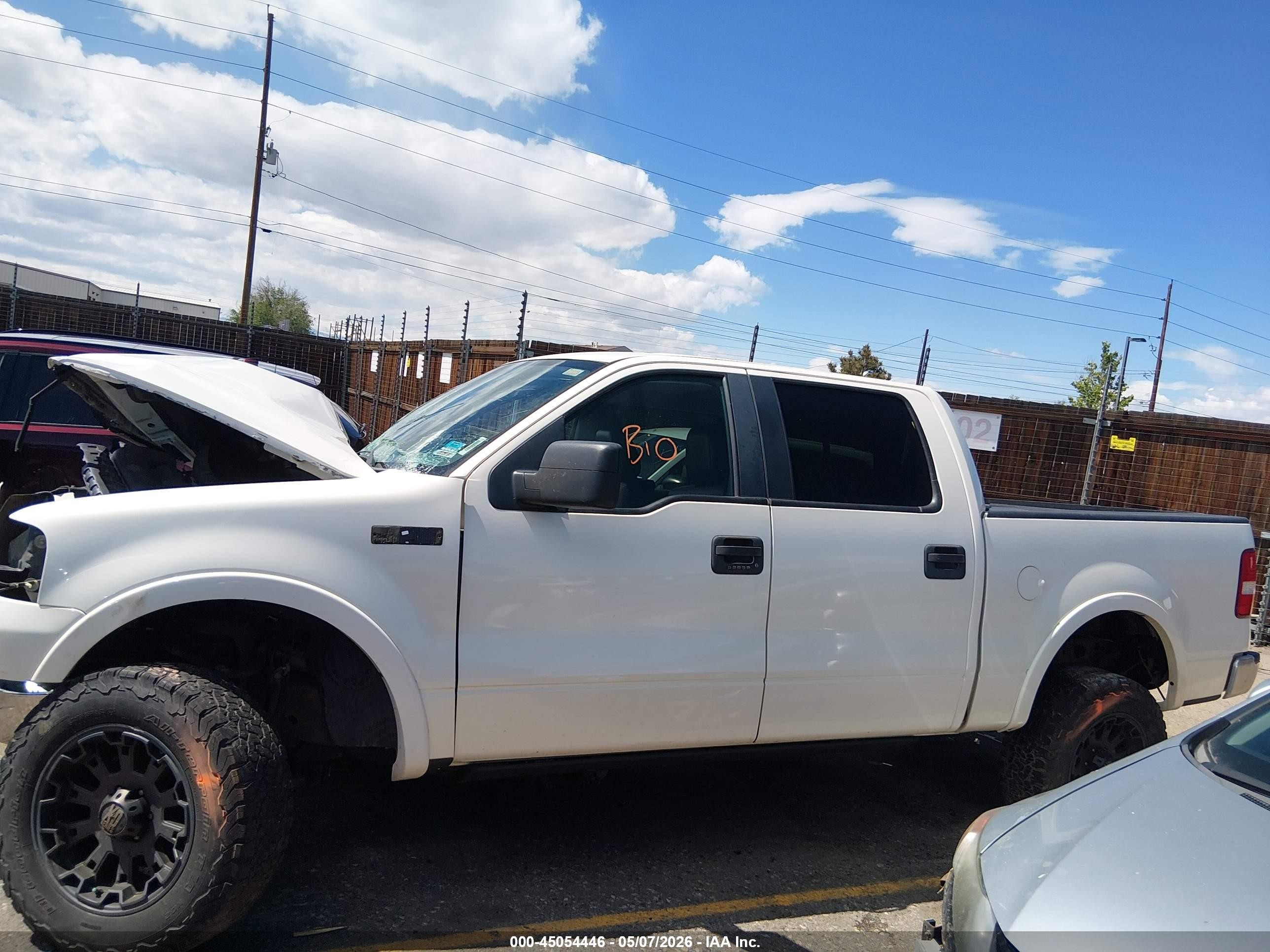 2007 Ford F-150 Fx4/lariat/xlt White vin: 1FTPW14V27FA78800