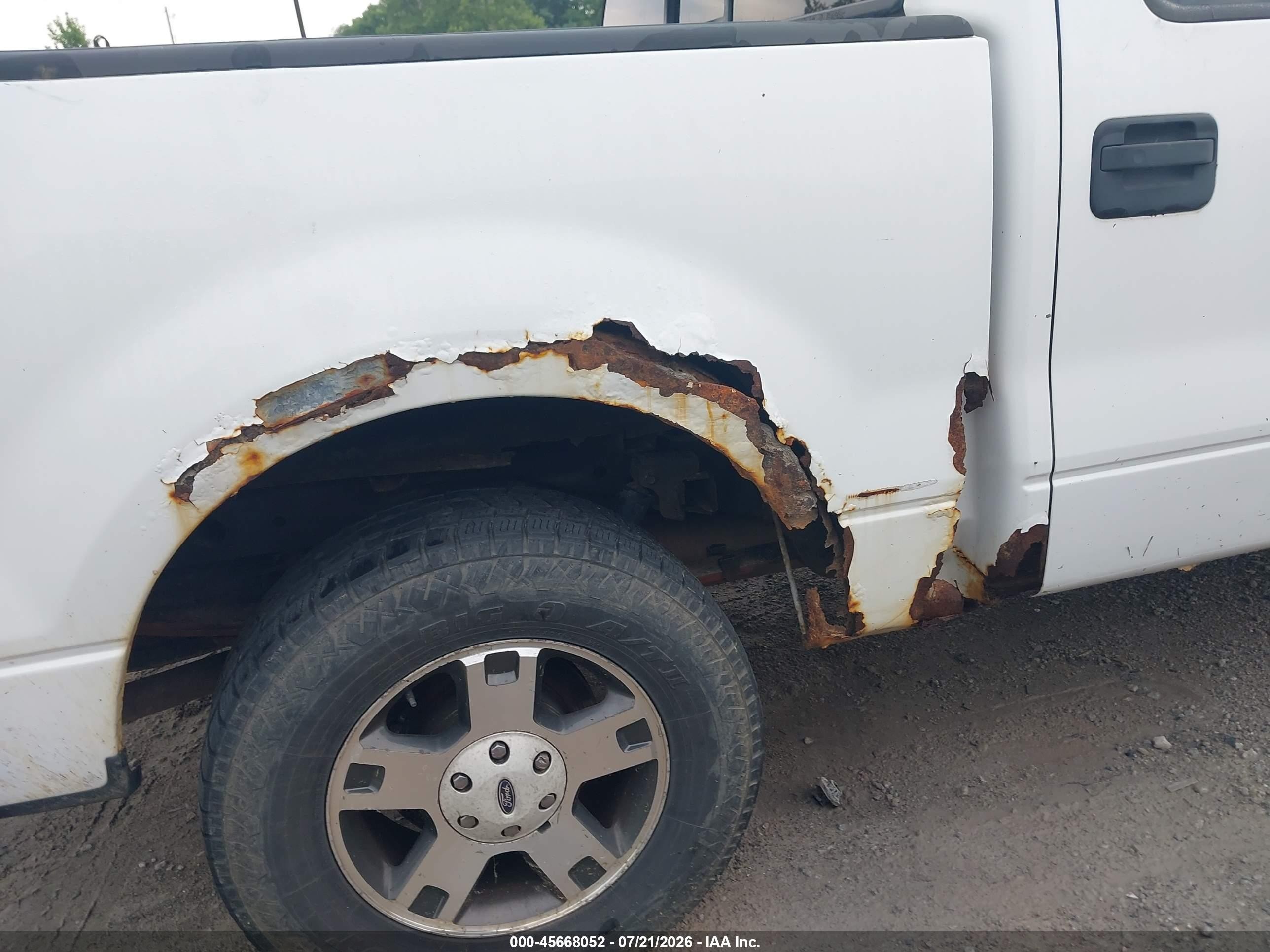2007 Ford F-150 Fx4/lariat/xlt White vin: 1FTPW14V27FB42673