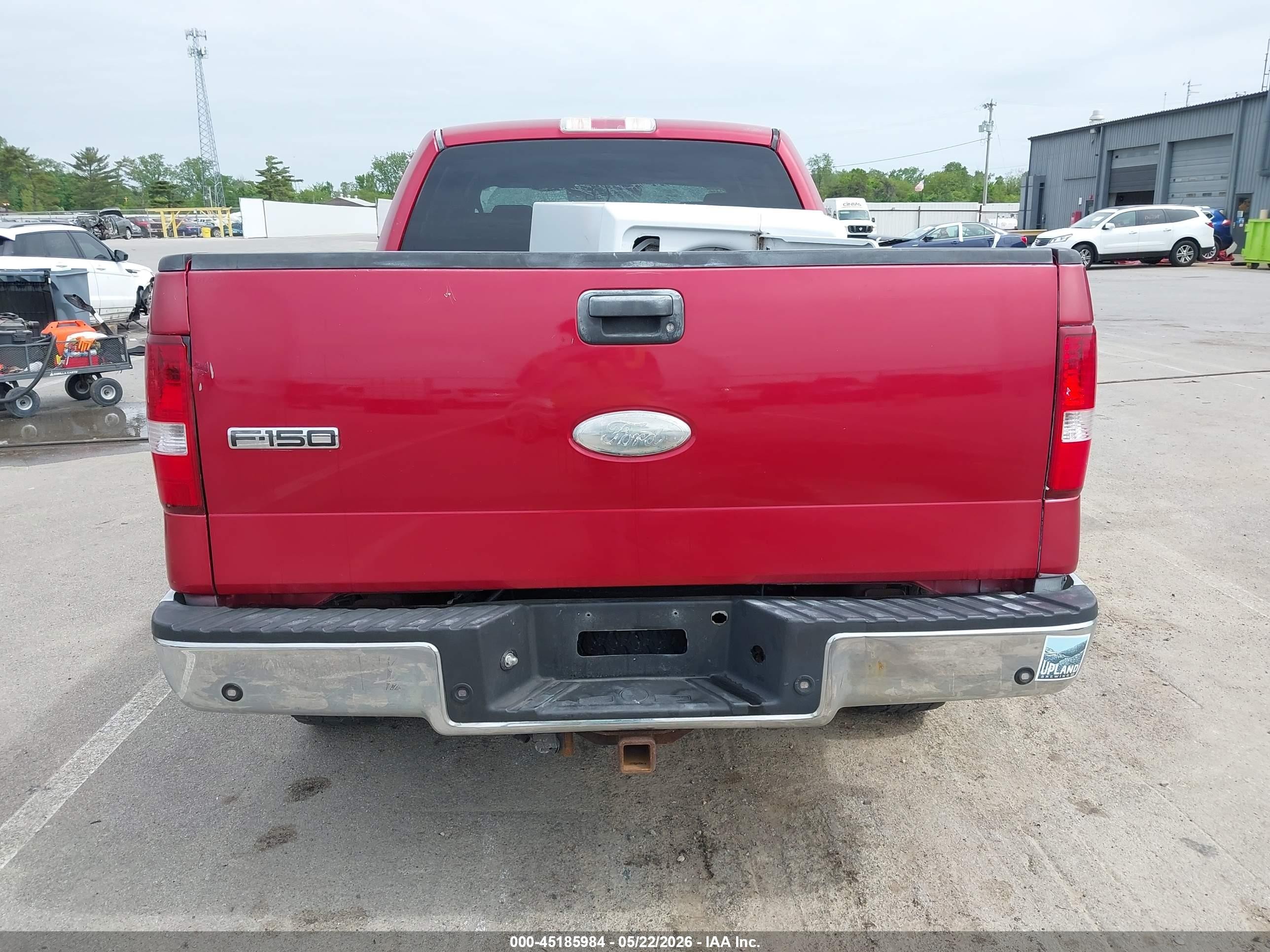 2007 Ford F-150 Fx4/lariat/xlt Red vin: 1FTPW14V27FB48022