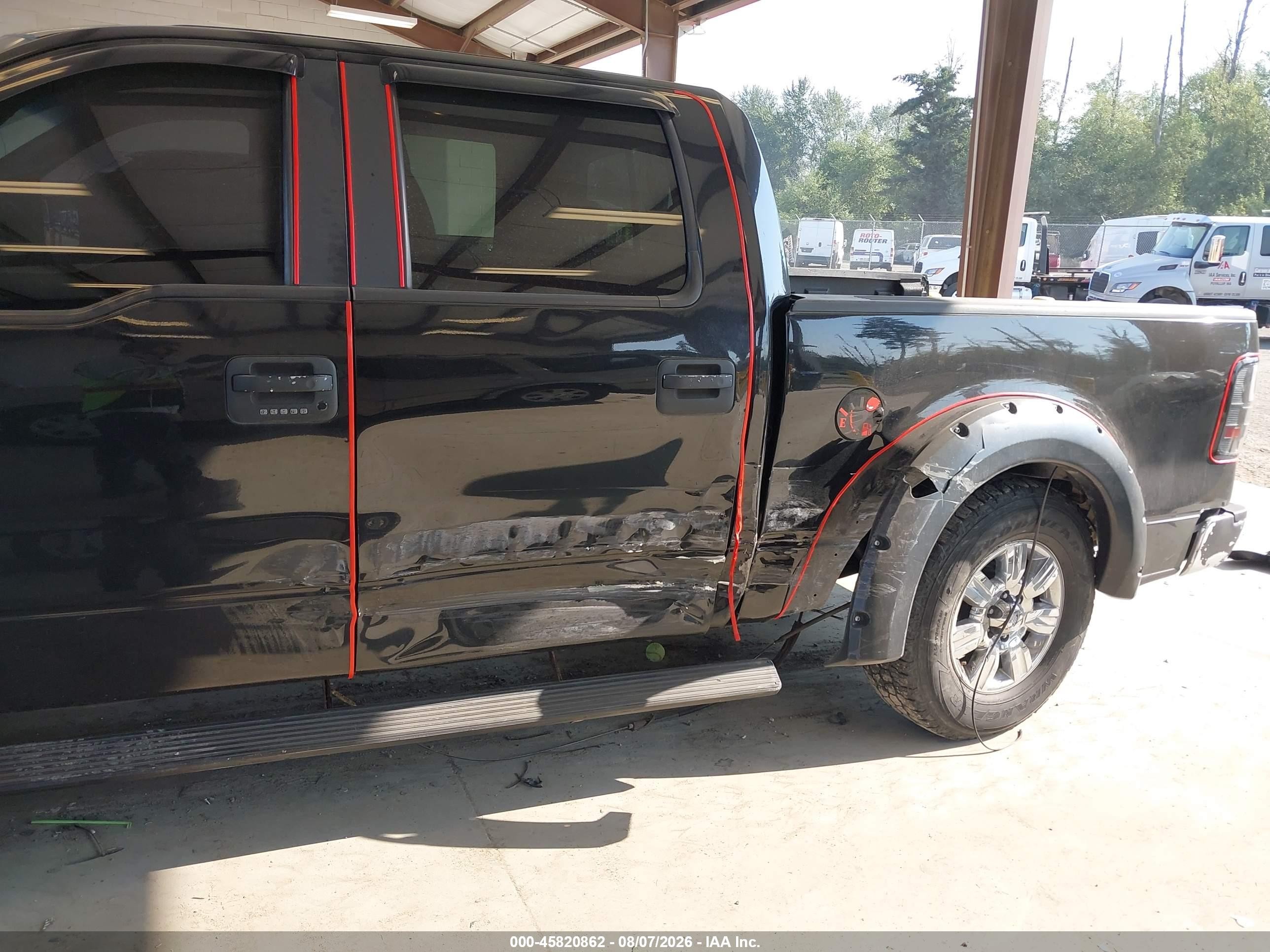 2007 Ford F-150 Fx4/lariat/xlt Black vin: 1FTPW14V27FB74054