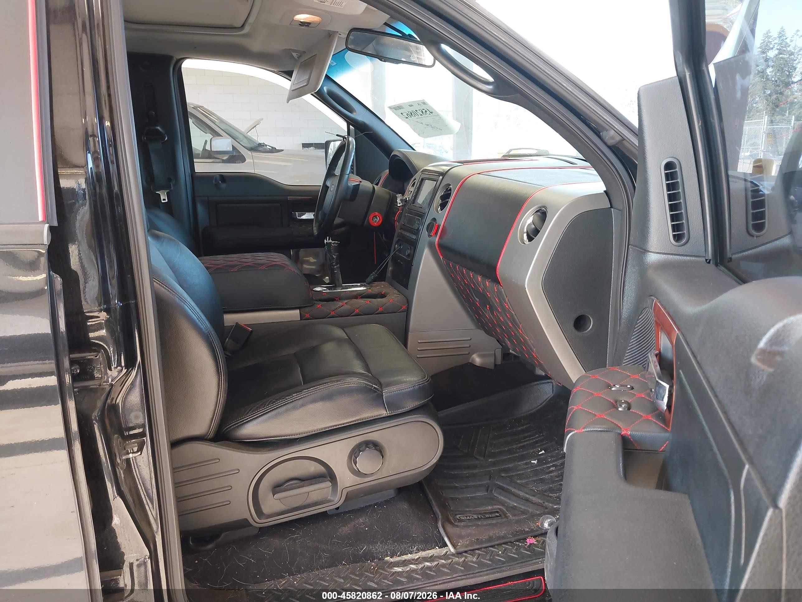 2007 Ford F-150 Fx4/lariat/xlt Black vin: 1FTPW14V27FB74054