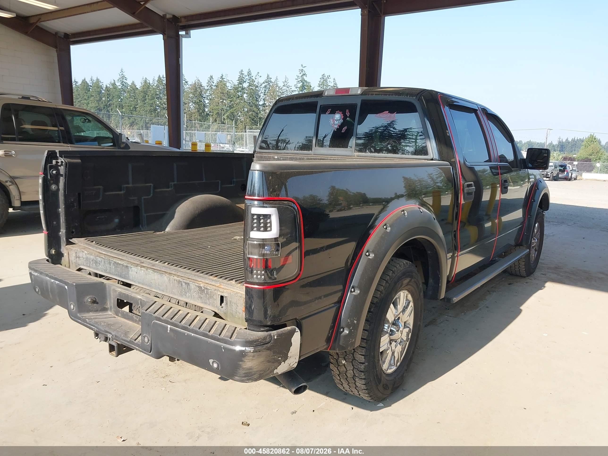 2007 Ford F-150 Fx4/lariat/xlt Black vin: 1FTPW14V27FB74054