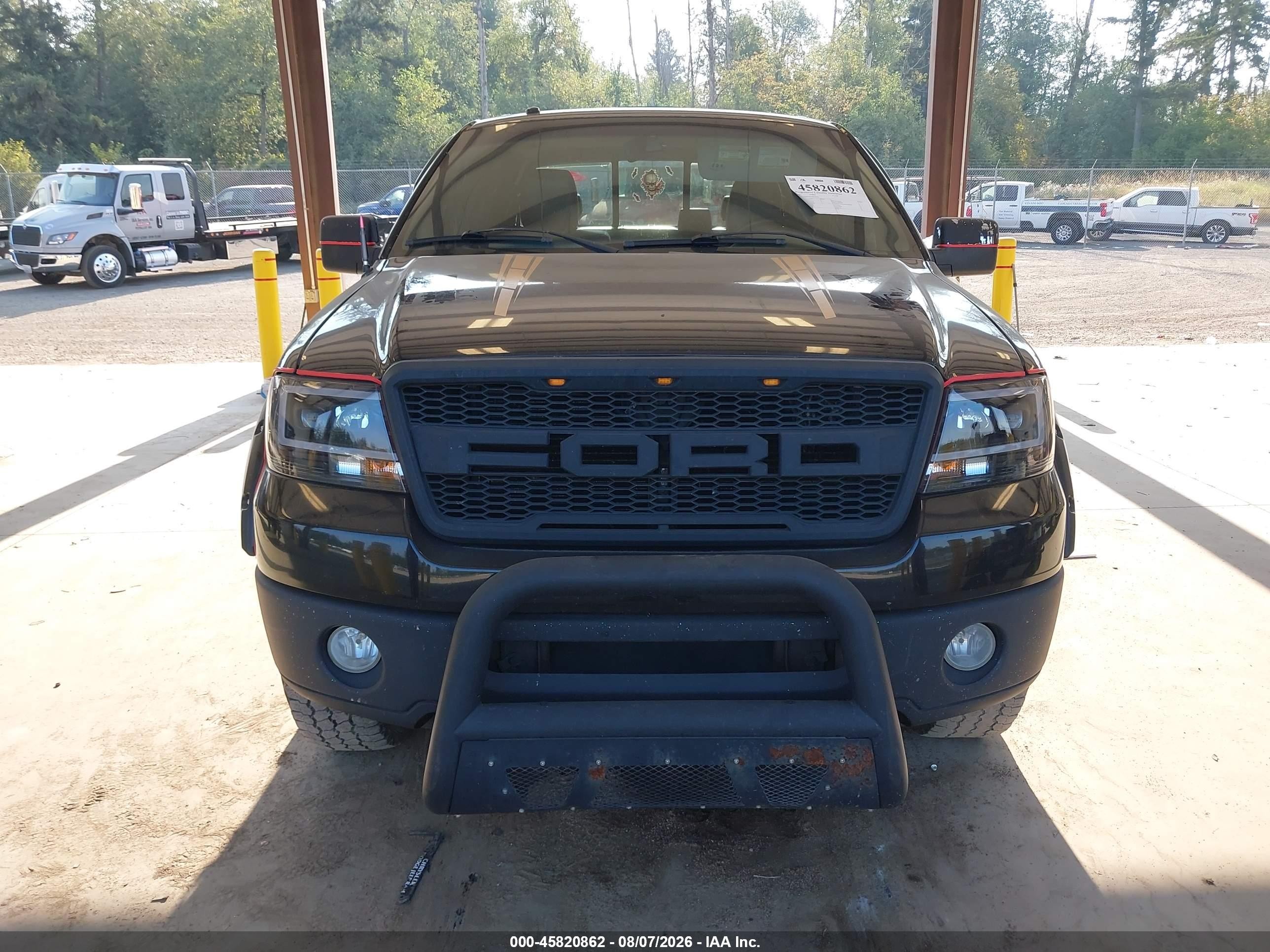 2007 Ford F-150 Fx4/lariat/xlt Black vin: 1FTPW14V27FB74054