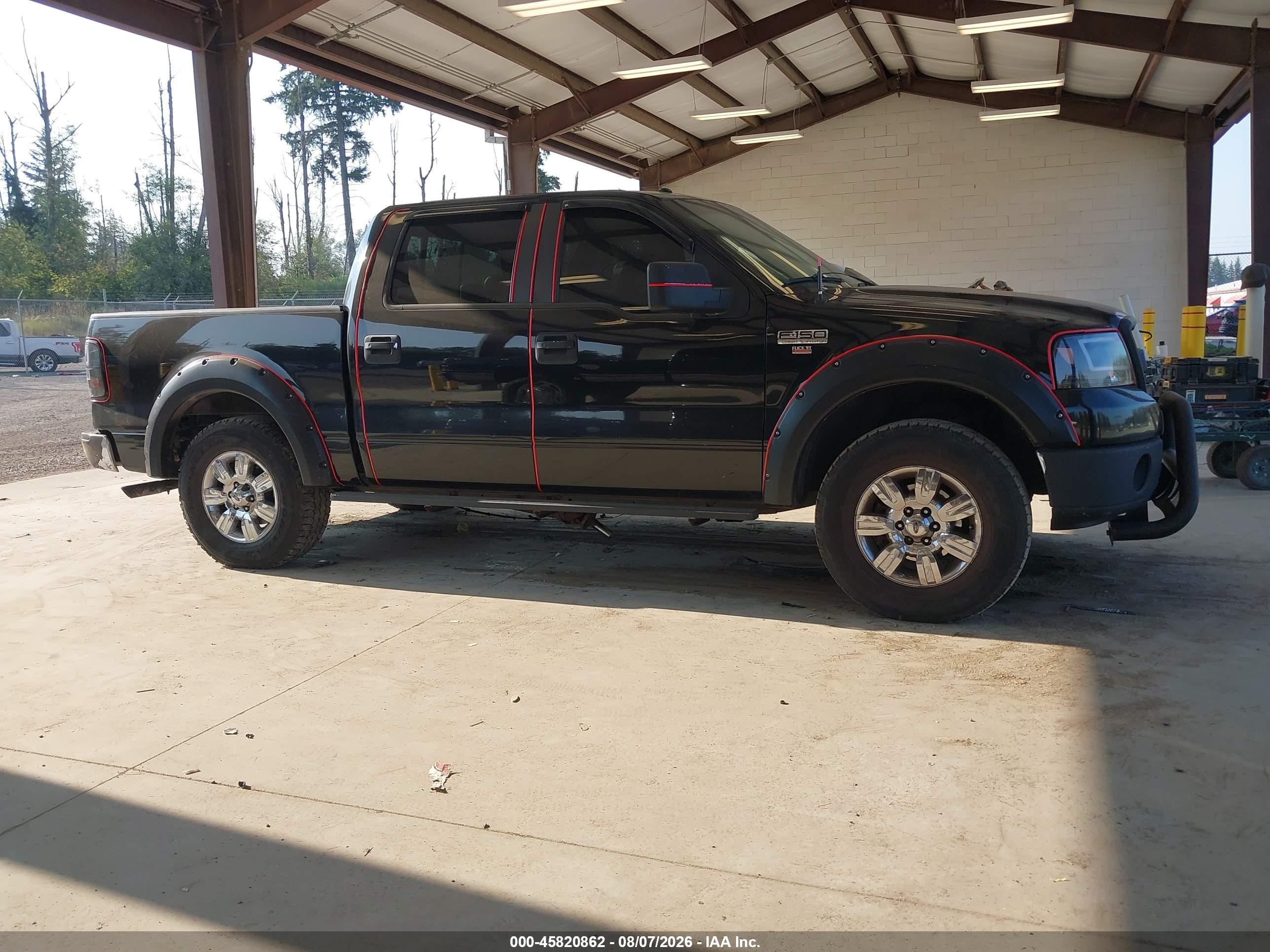 2007 Ford F-150 Fx4/lariat/xlt Black vin: 1FTPW14V27FB74054