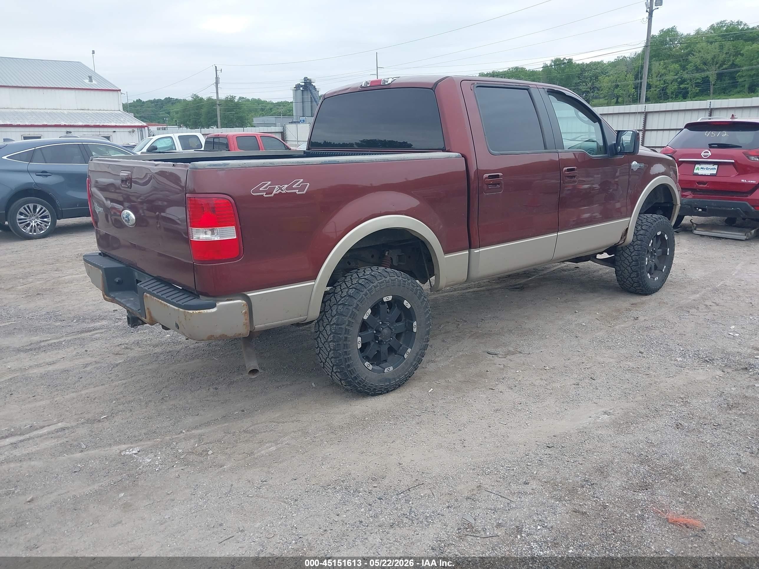 2007 Ford F-150 Fx4/lariat/xlt Maroon vin: 1FTPW14V27KA81090
