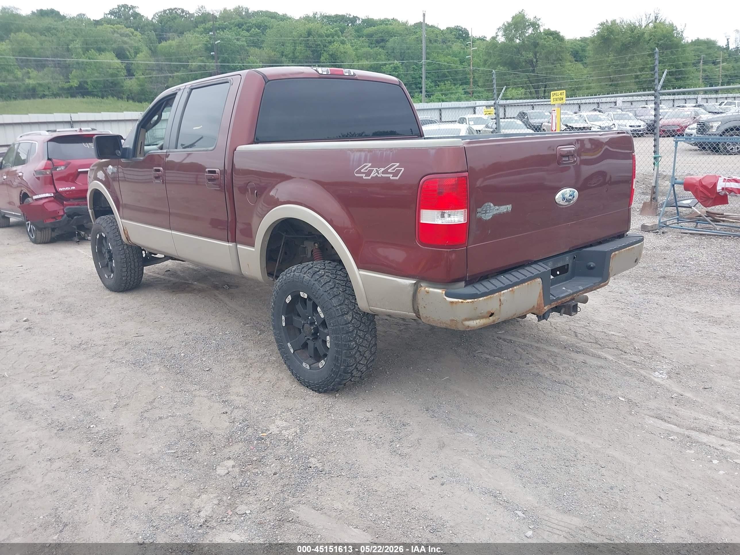 2007 Ford F-150 Fx4/lariat/xlt Maroon vin: 1FTPW14V27KA81090