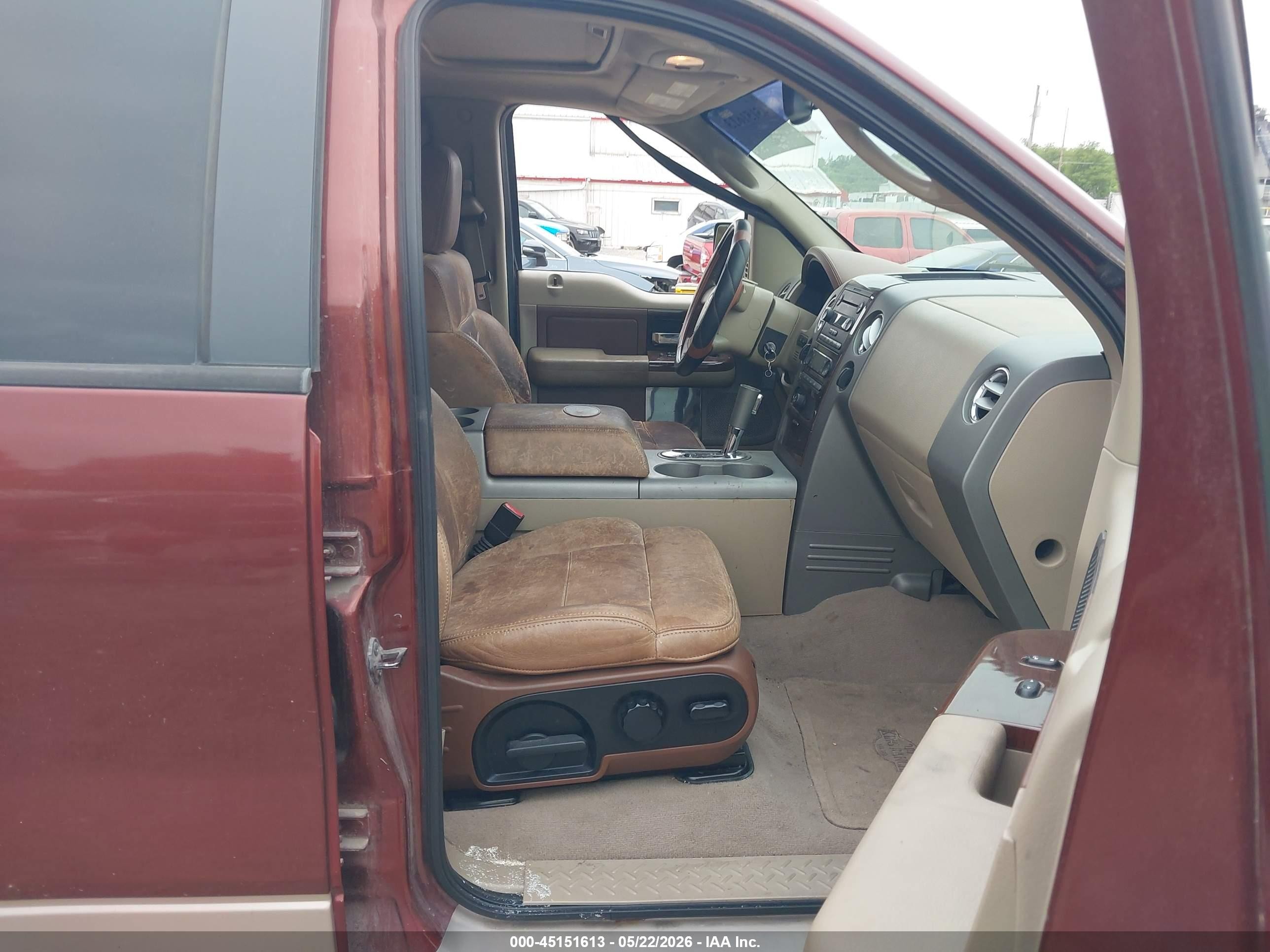 2007 Ford F-150 Fx4/lariat/xlt Maroon vin: 1FTPW14V27KA81090