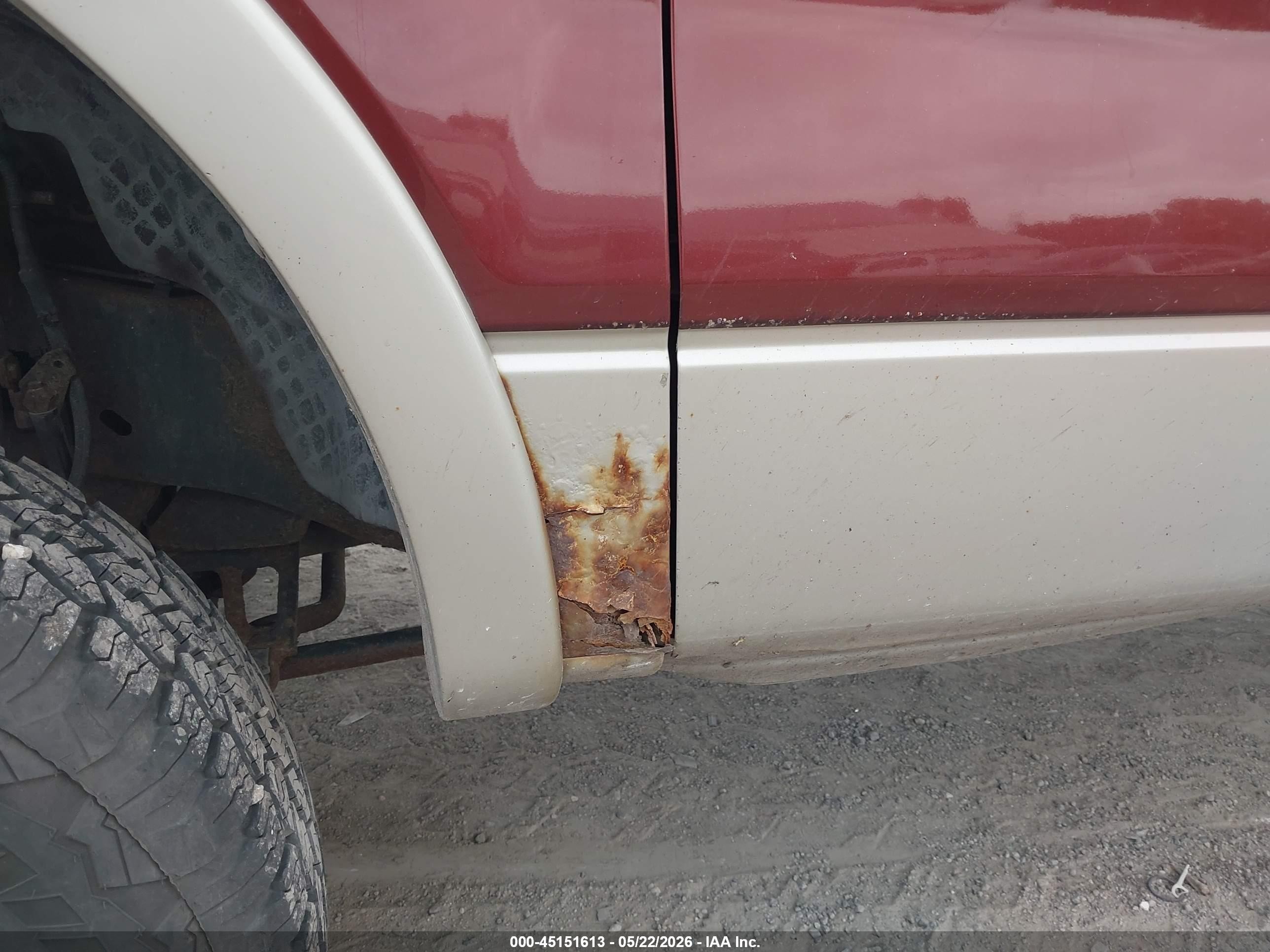 2007 Ford F-150 Fx4/lariat/xlt Maroon vin: 1FTPW14V27KA81090