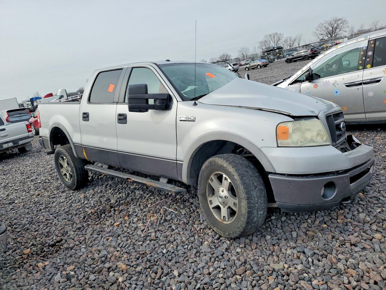 2007 Ford F150 Supercrew Silver vin: 1FTPW14V27KD06432