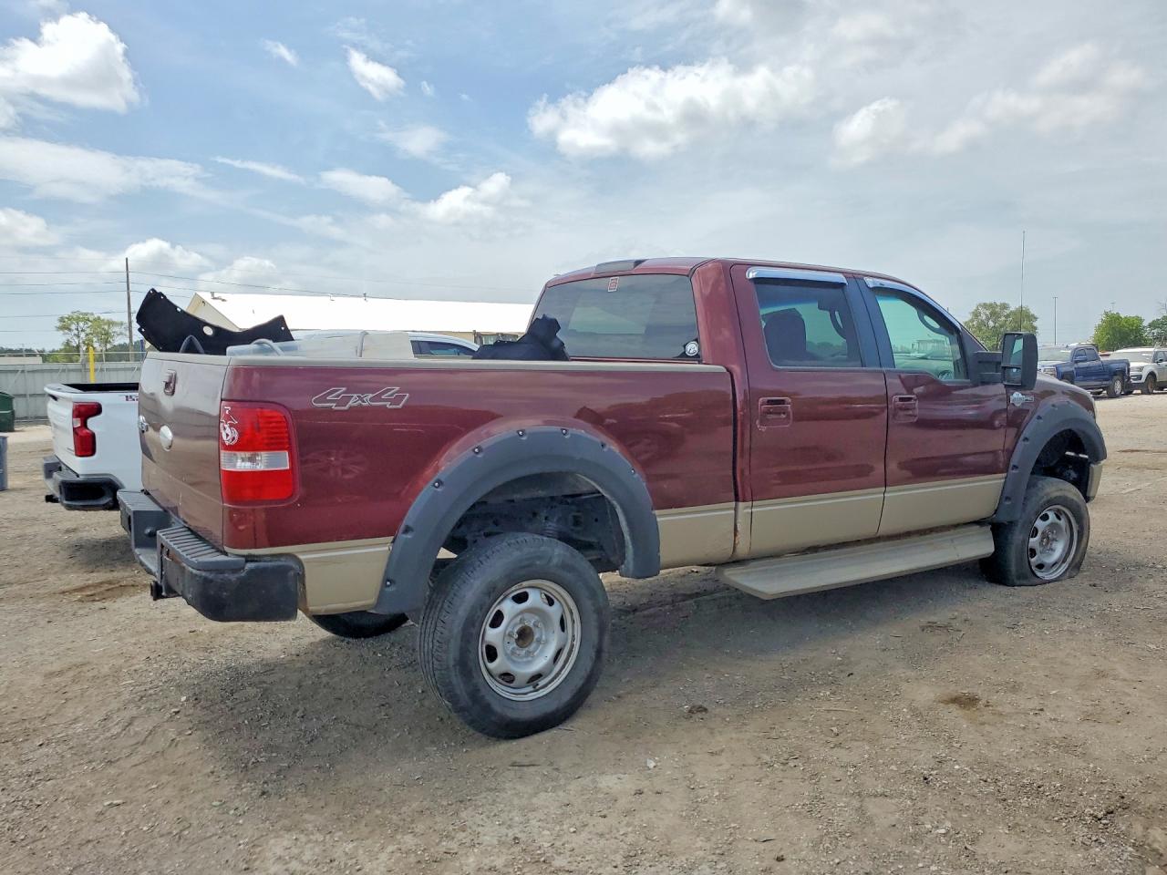 2007 Ford F150 Supercrew Темно-бордовый vin: 1FTPW14V27KD09962