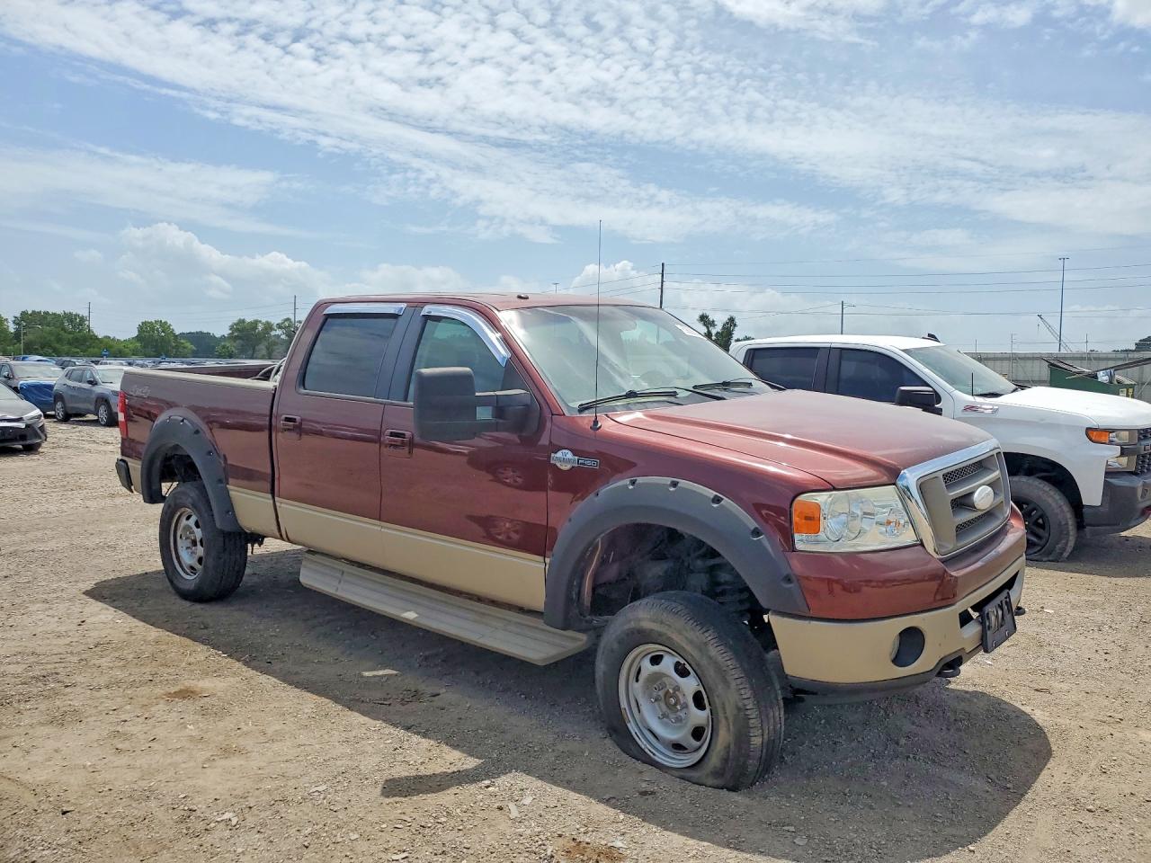 2007 Ford F150 Supercrew Темно-бордовый vin: 1FTPW14V27KD09962