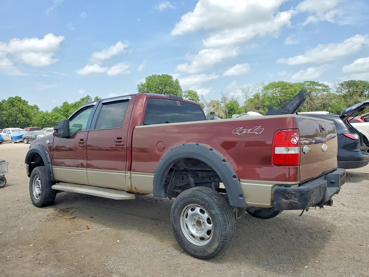 2007 Ford F150 Supercrew Темно-бордовый vin: 1FTPW14V27KD09962