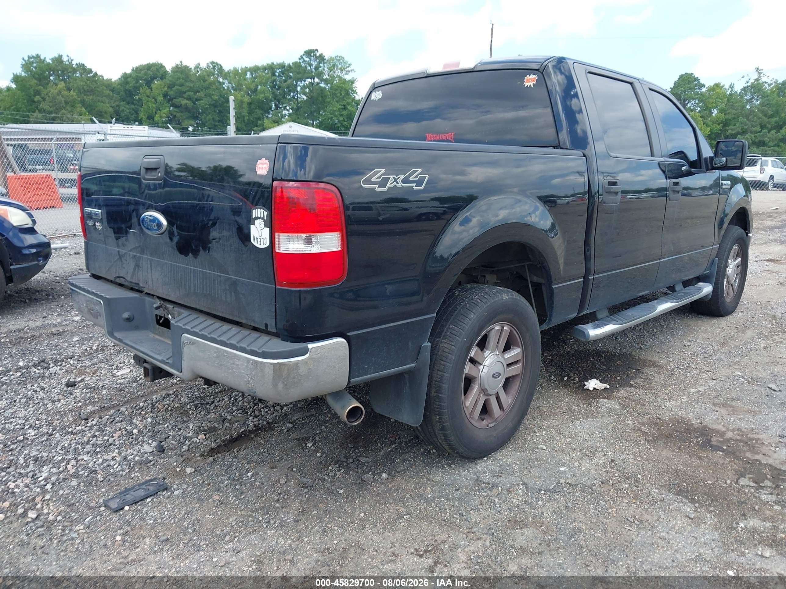 2008 Ford F-150 60th Anniversary/fx4/king Ranch/lariat/xlt Black vin: 1FTPW14V28FA35348