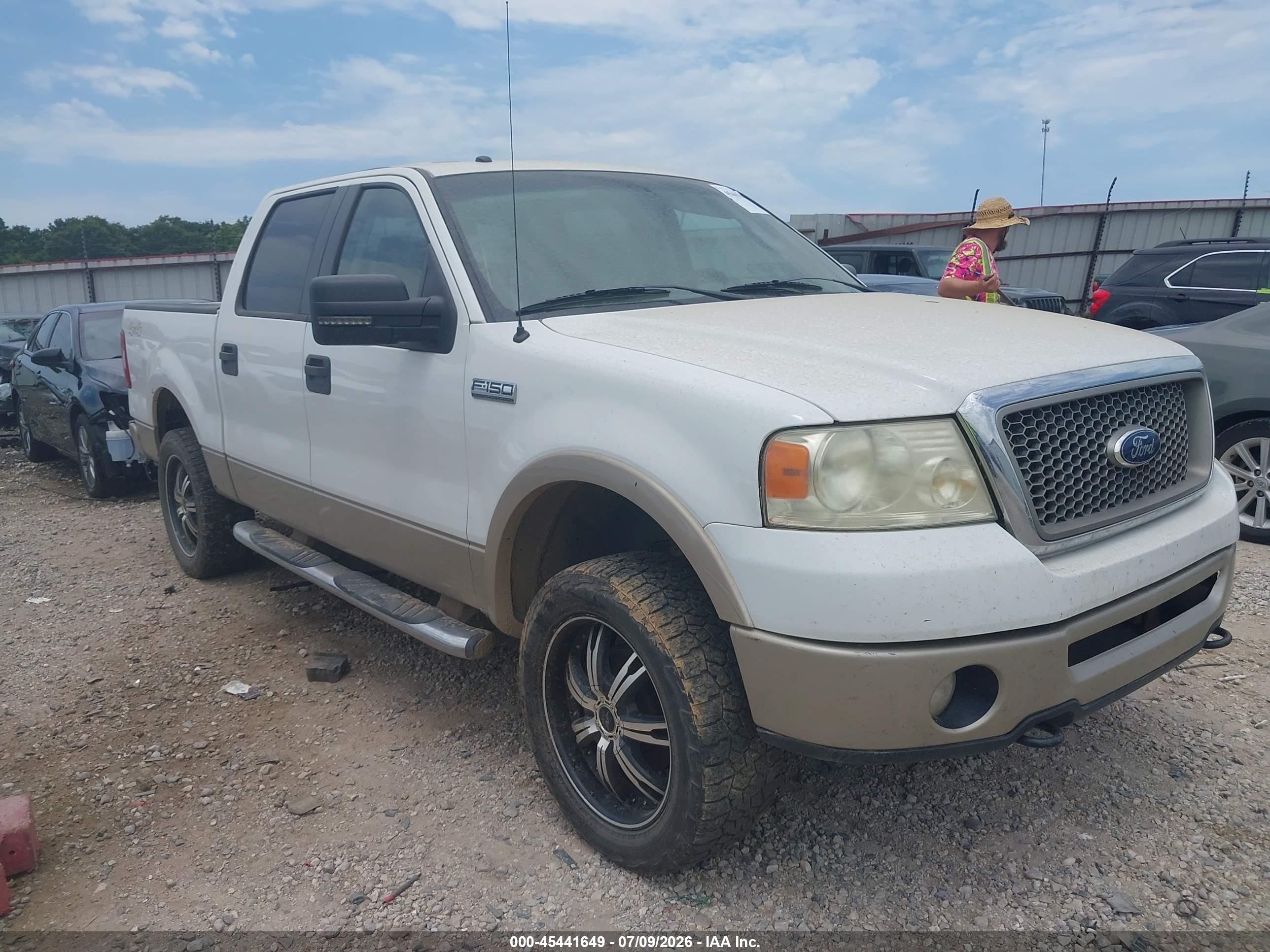 2008 Ford F-150 60th Anniversary/fx4/king Ranch/lariat/xlt White vin: 1FTPW14V28FA62386