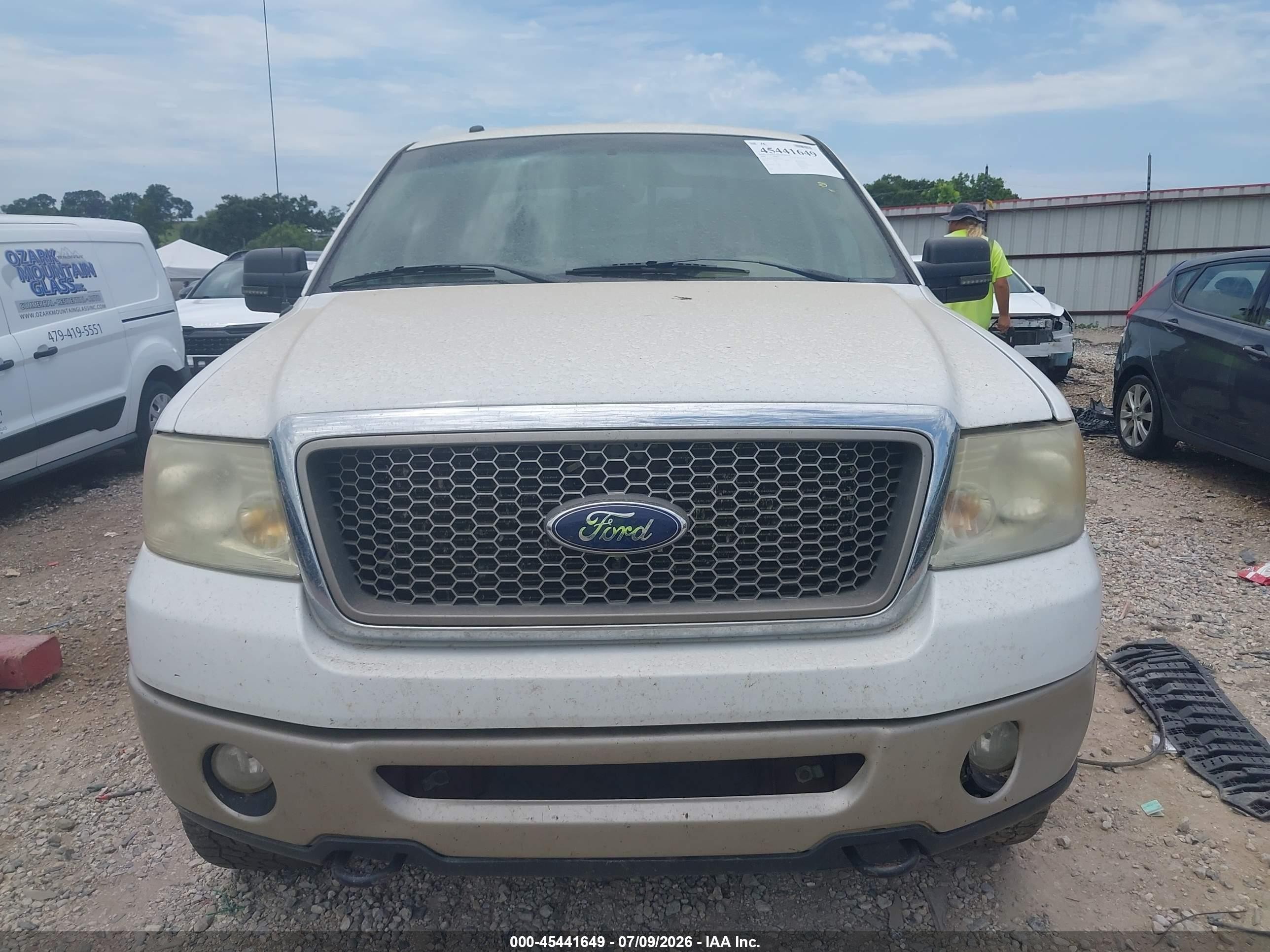 2008 Ford F-150 60th Anniversary/fx4/king Ranch/lariat/xlt White vin: 1FTPW14V28FA62386