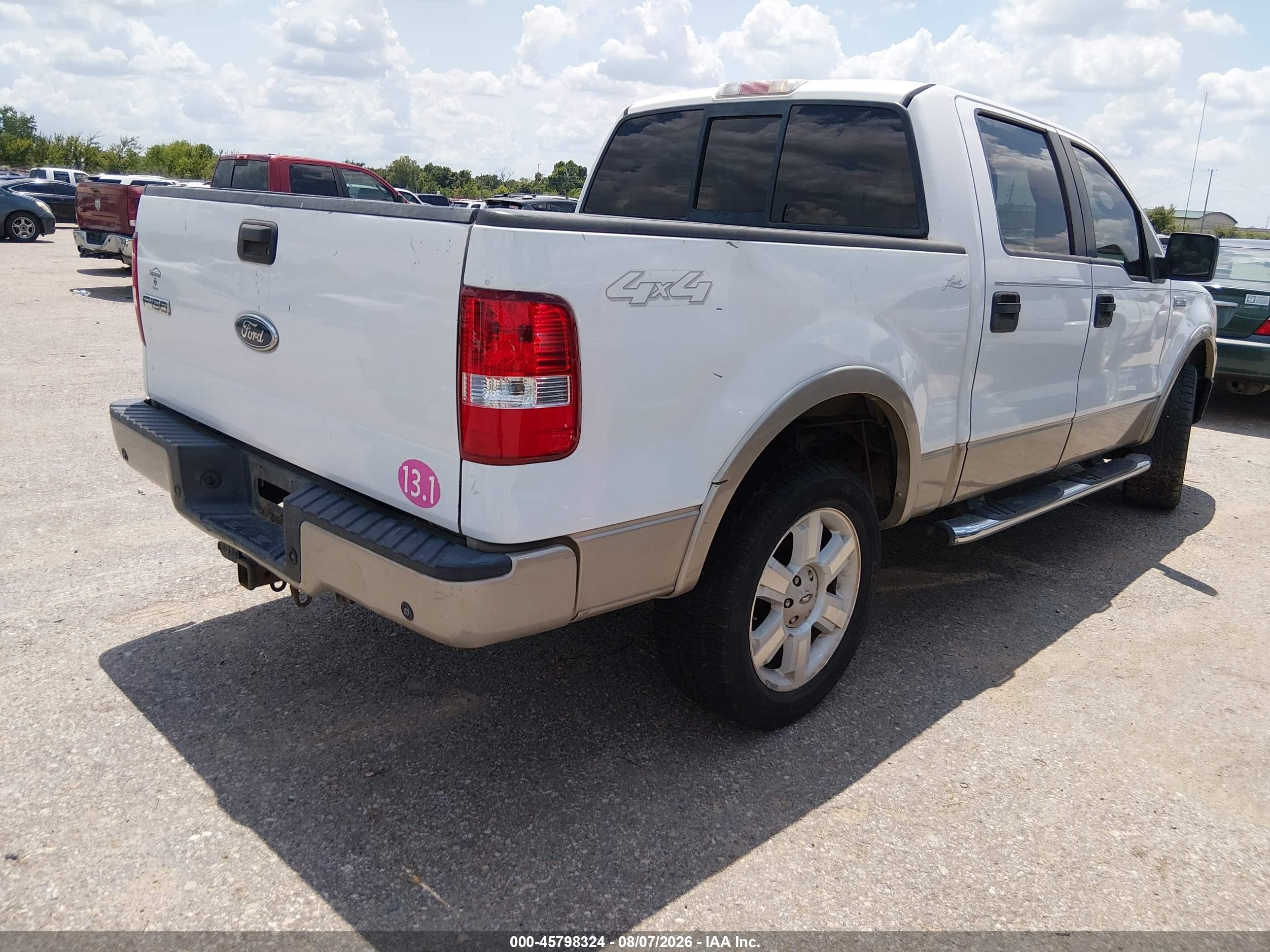 2008 Ford F-150   White vin: 1FTPW14V28FB48328