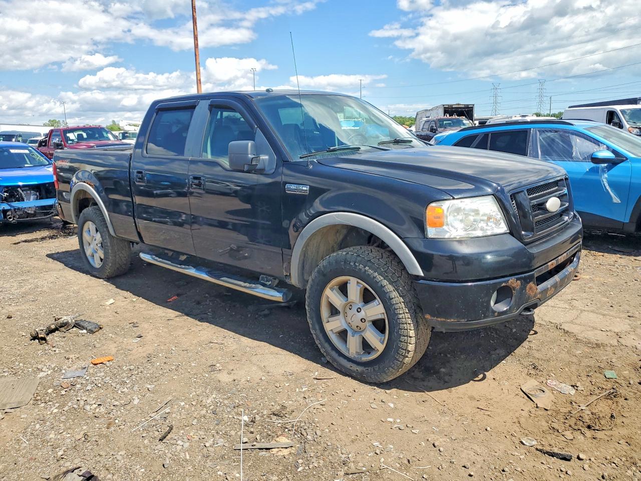 2008 Ford F150 Supercrew Black vin: 1FTPW14V28FC01349