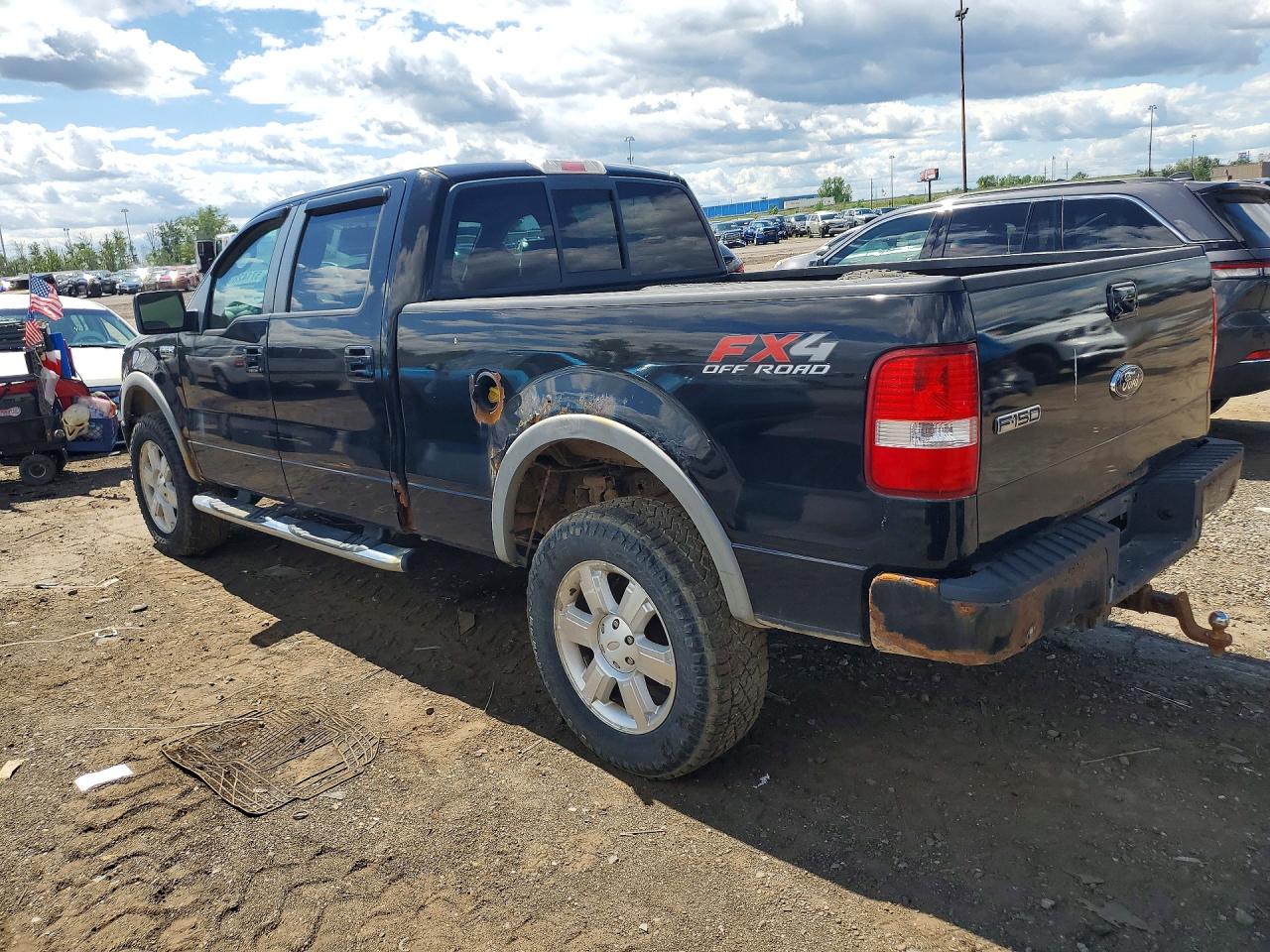 2008 Ford F150 Supercrew Black vin: 1FTPW14V28FC01349
