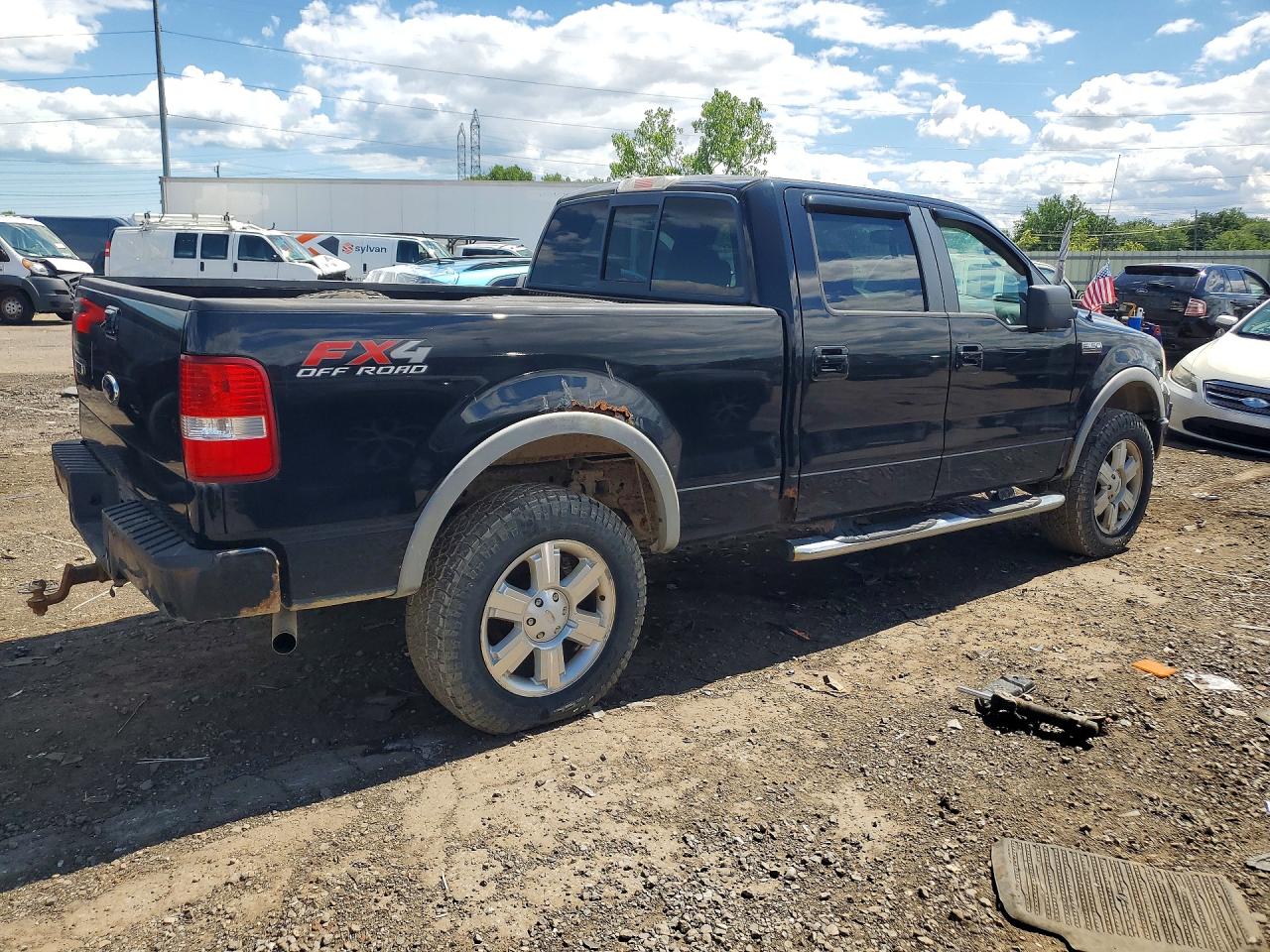 2008 Ford F150 Supercrew Black vin: 1FTPW14V28FC01349
